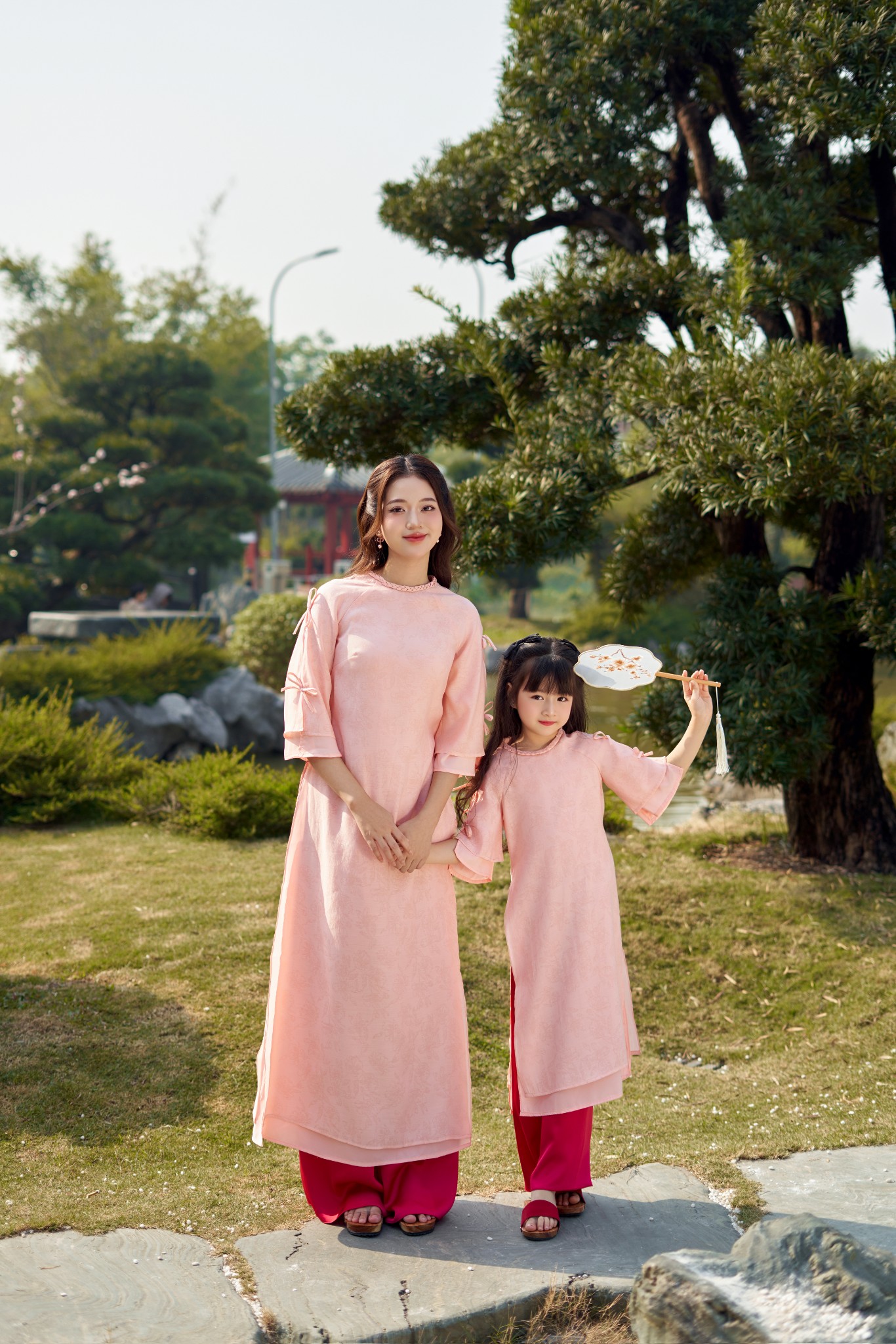 SET Áo Dài Mai Khuê Mẹ