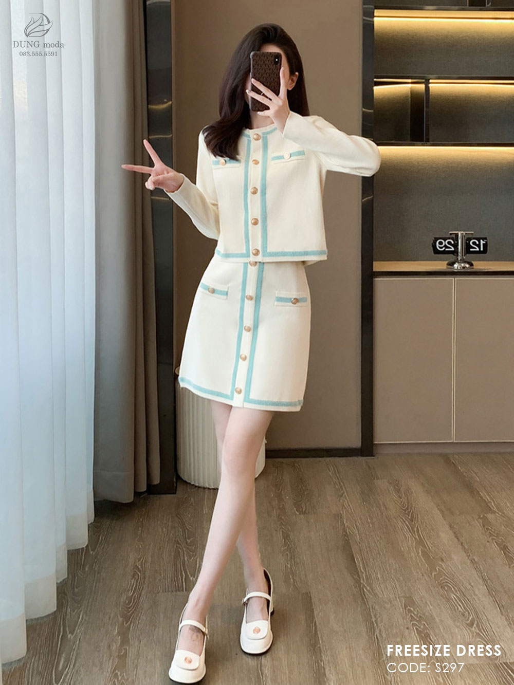 Váy Len Quảng Châu S297-6026