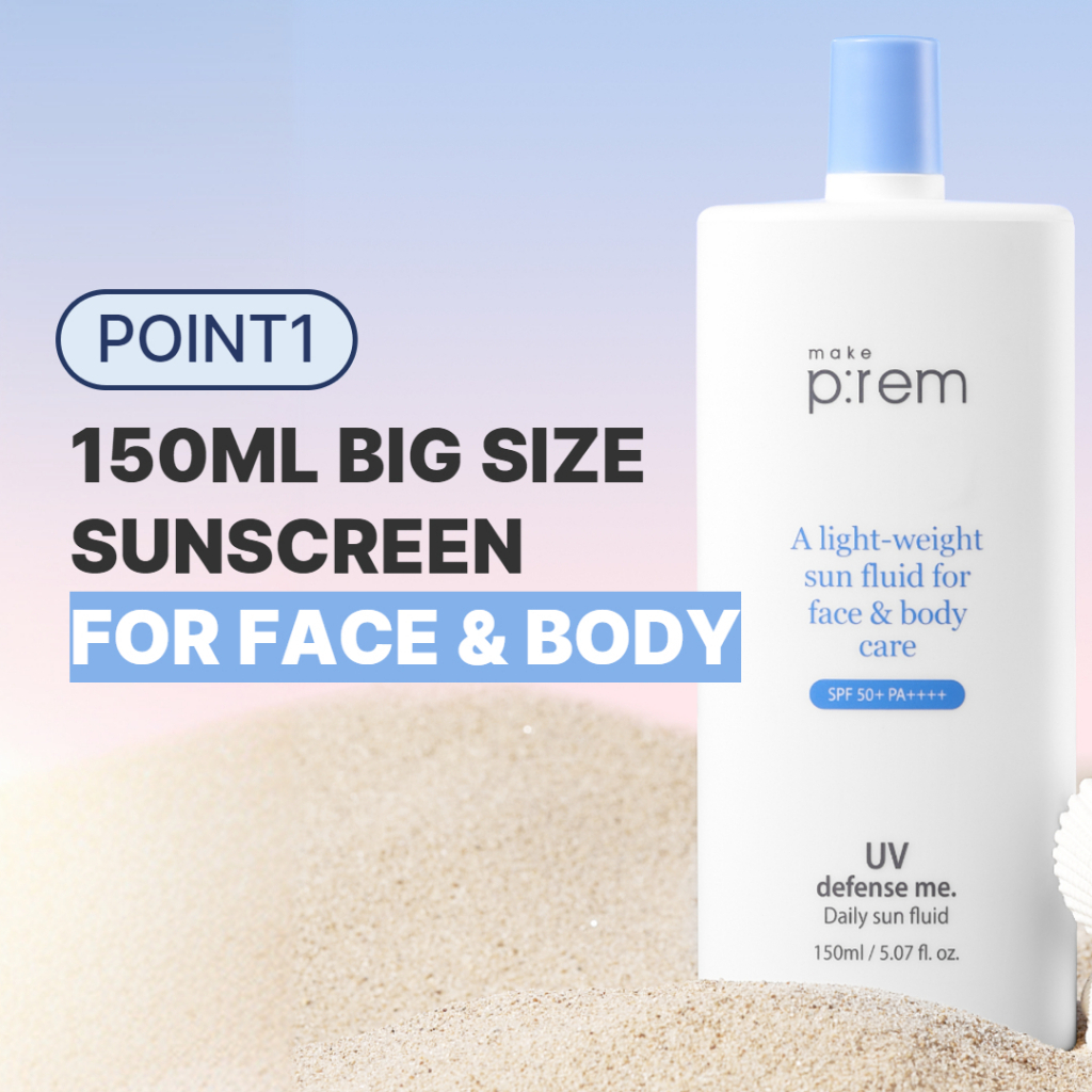 Make p:rem A Light Weight Sun Fluid For Face & Body Care SPF 50+ PA++++  150ml_thumbnail_7