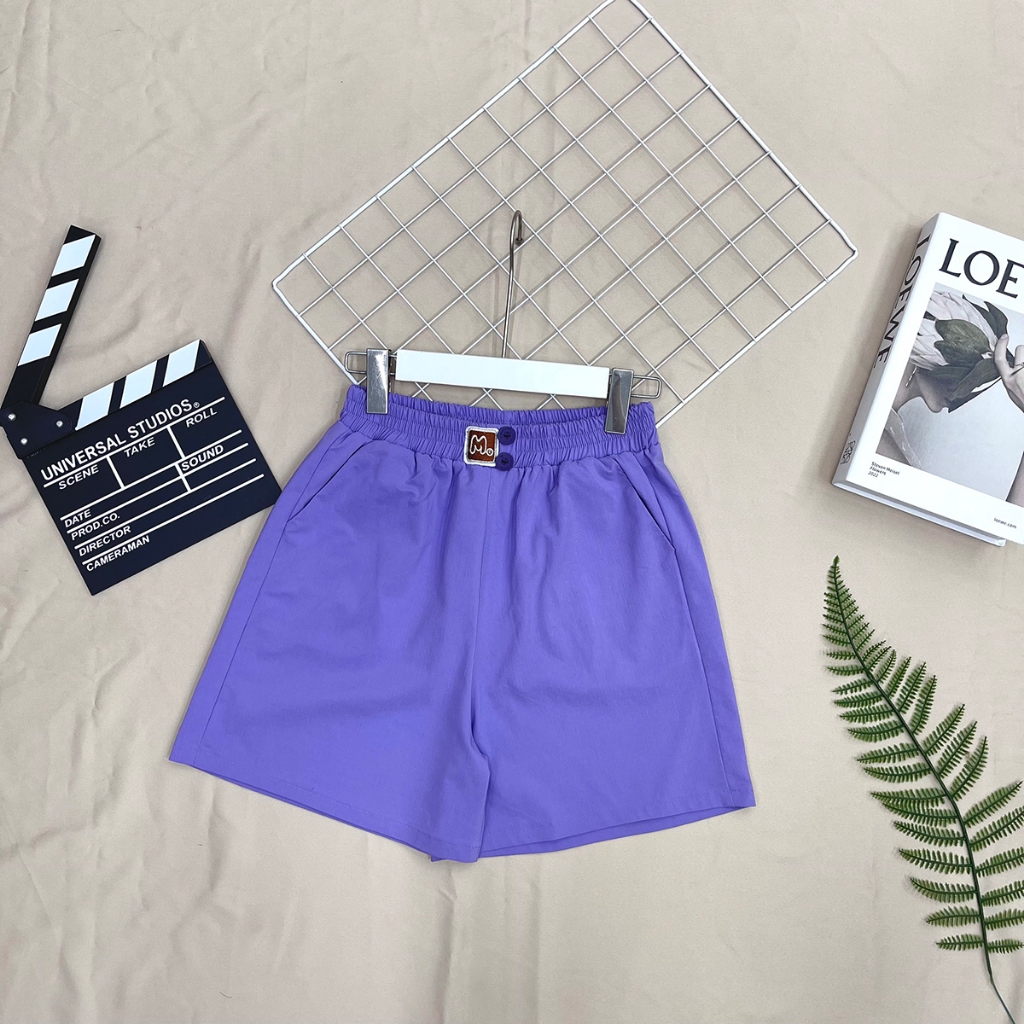 Quần đùi nữ vải đũi - Quần short nữ cạp chun - Loza LQ103204