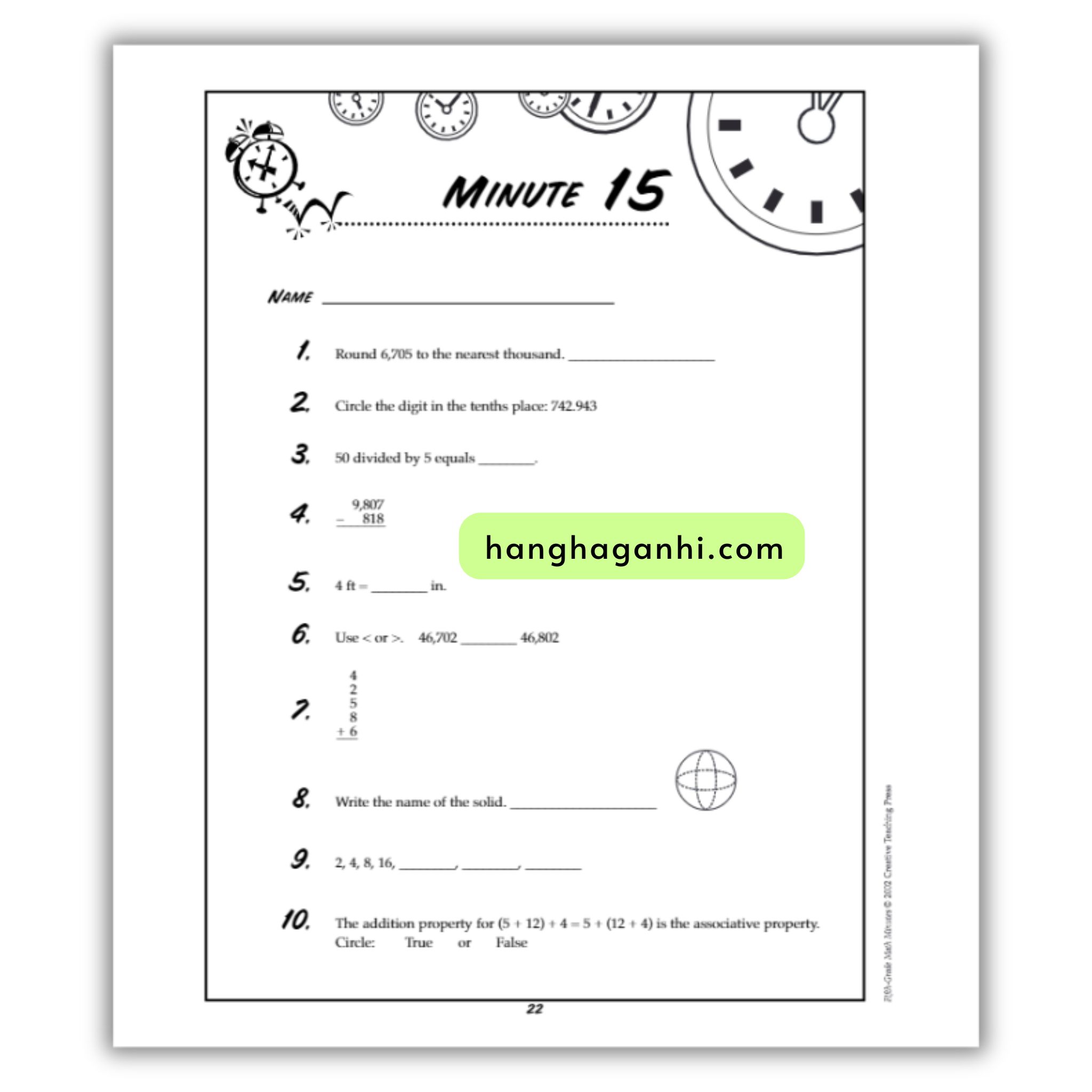 Math Minutes Grade 5- Sách Toán Tiếng Anh cho bé lớp 5_thumbnail_2