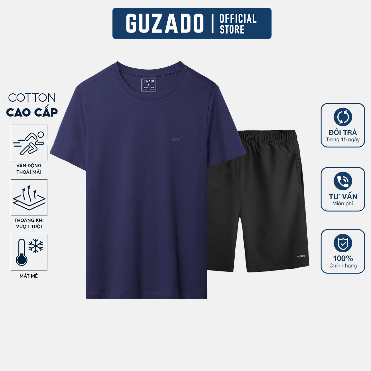 Bộ quần áo nam Guzado Form Regular Fit Dễ Phối Đồ BTS01_thumbnail_2