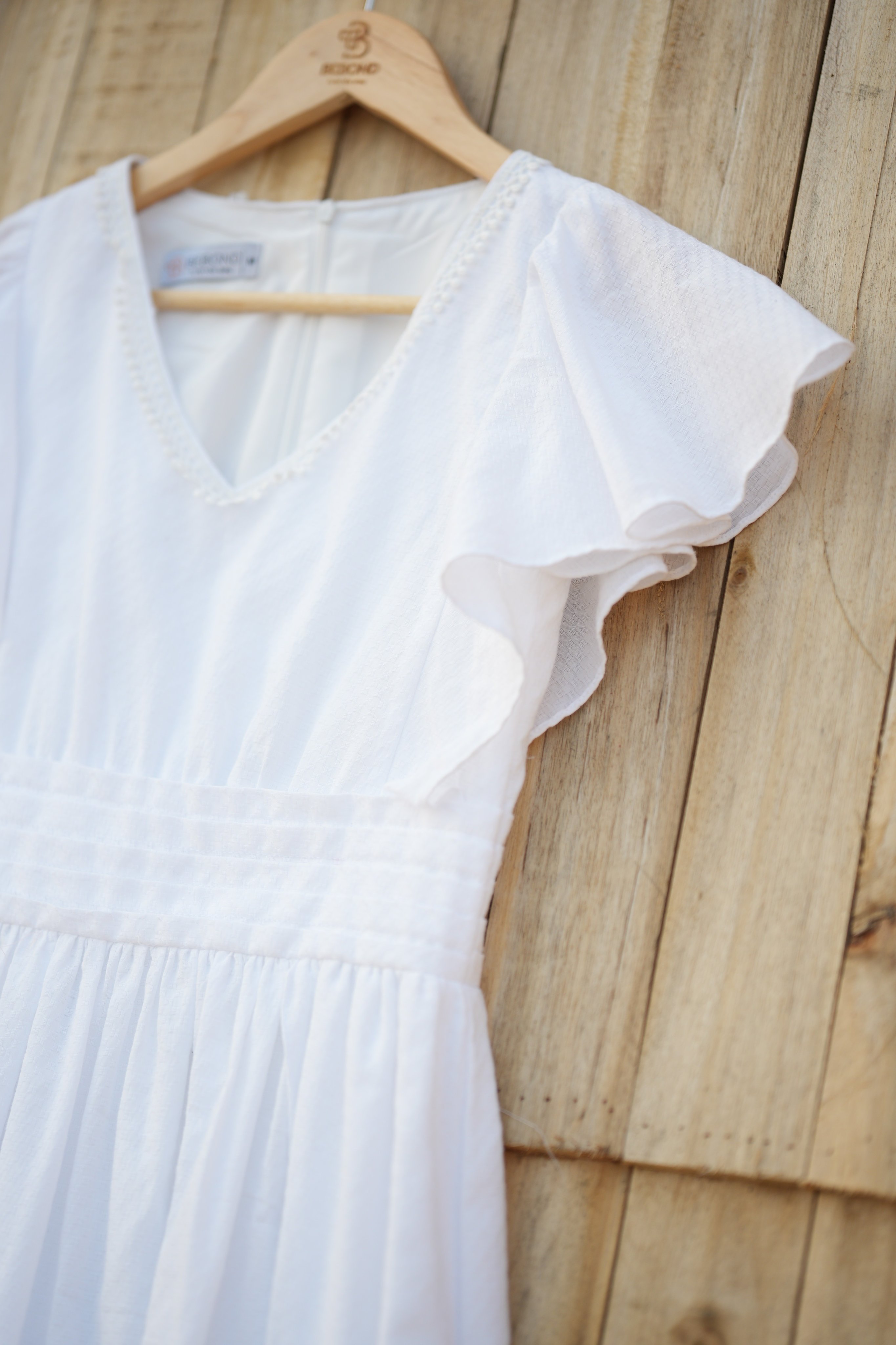 ĐẦM MAXIM TRẮNG CỔ TIM TAY BÈO- LILYBELLE DRESS_thumbnail_4