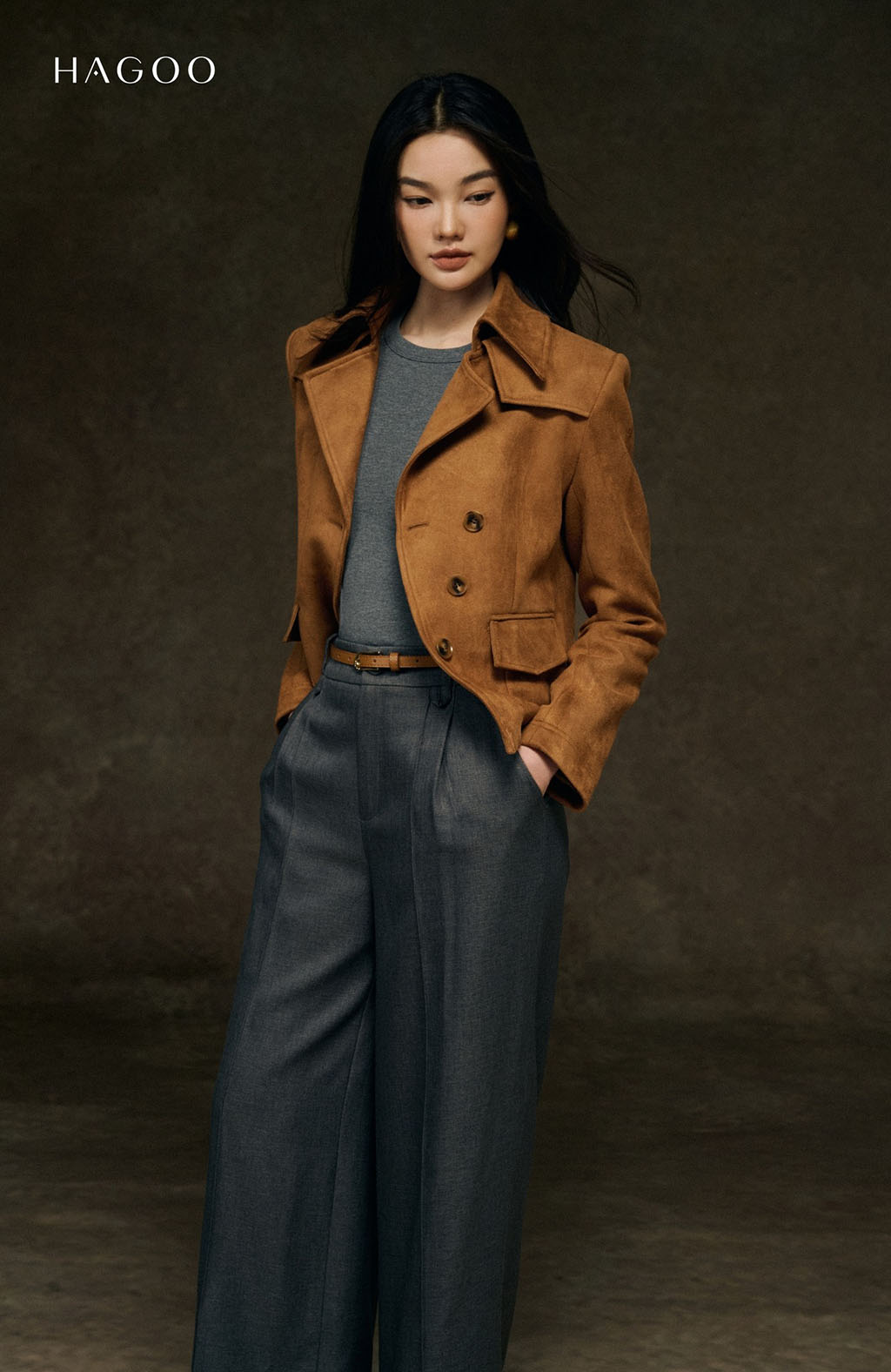 Dáng áo lửng ngang hông, là lựa chọn rất thông minh, giúp tôn tỷ lệ cơ thể