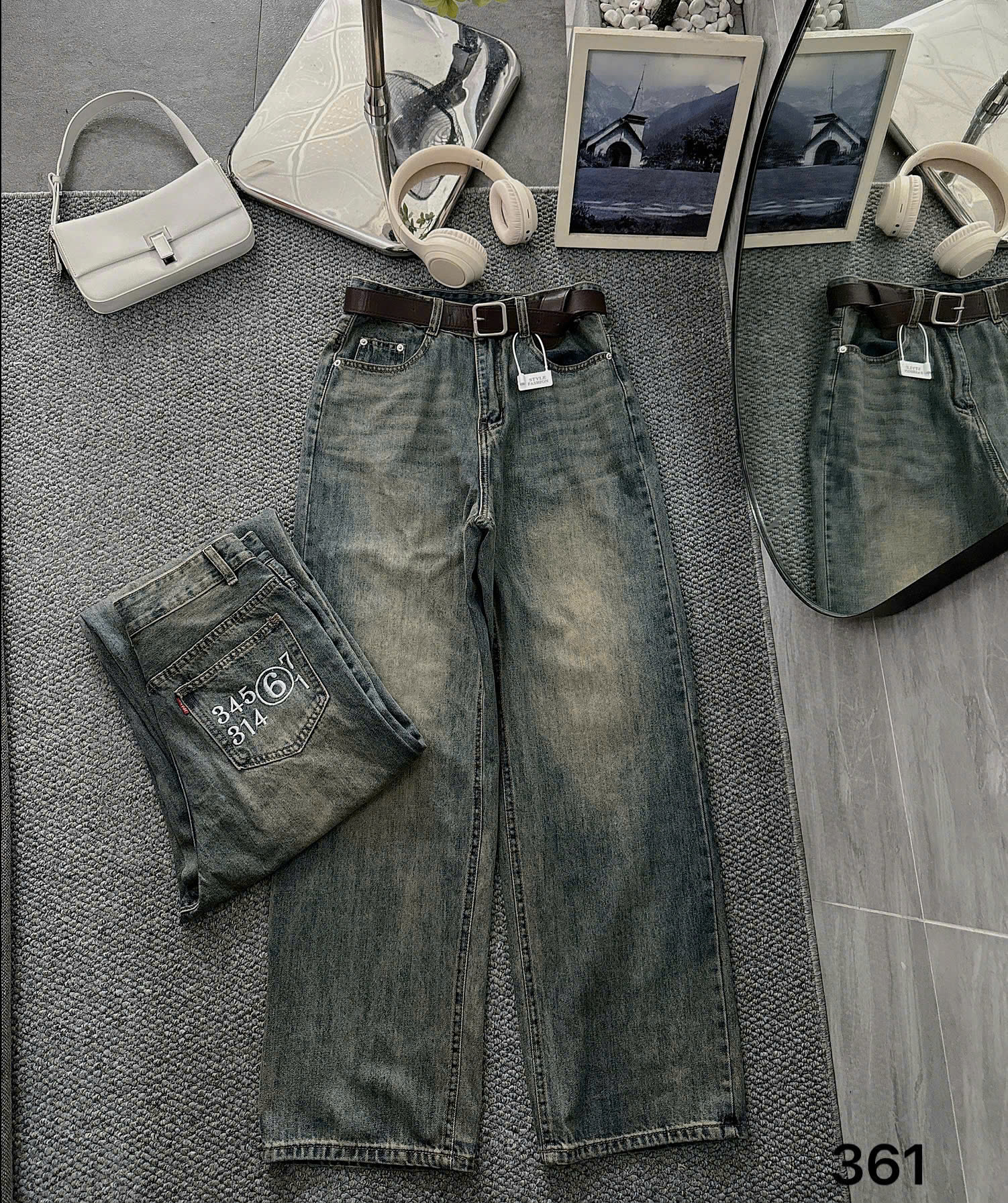 Quần jean suông thêu chữ túi sau QJ361 dành cho nàng béo mập từ 55-90kg_thumbnail_3