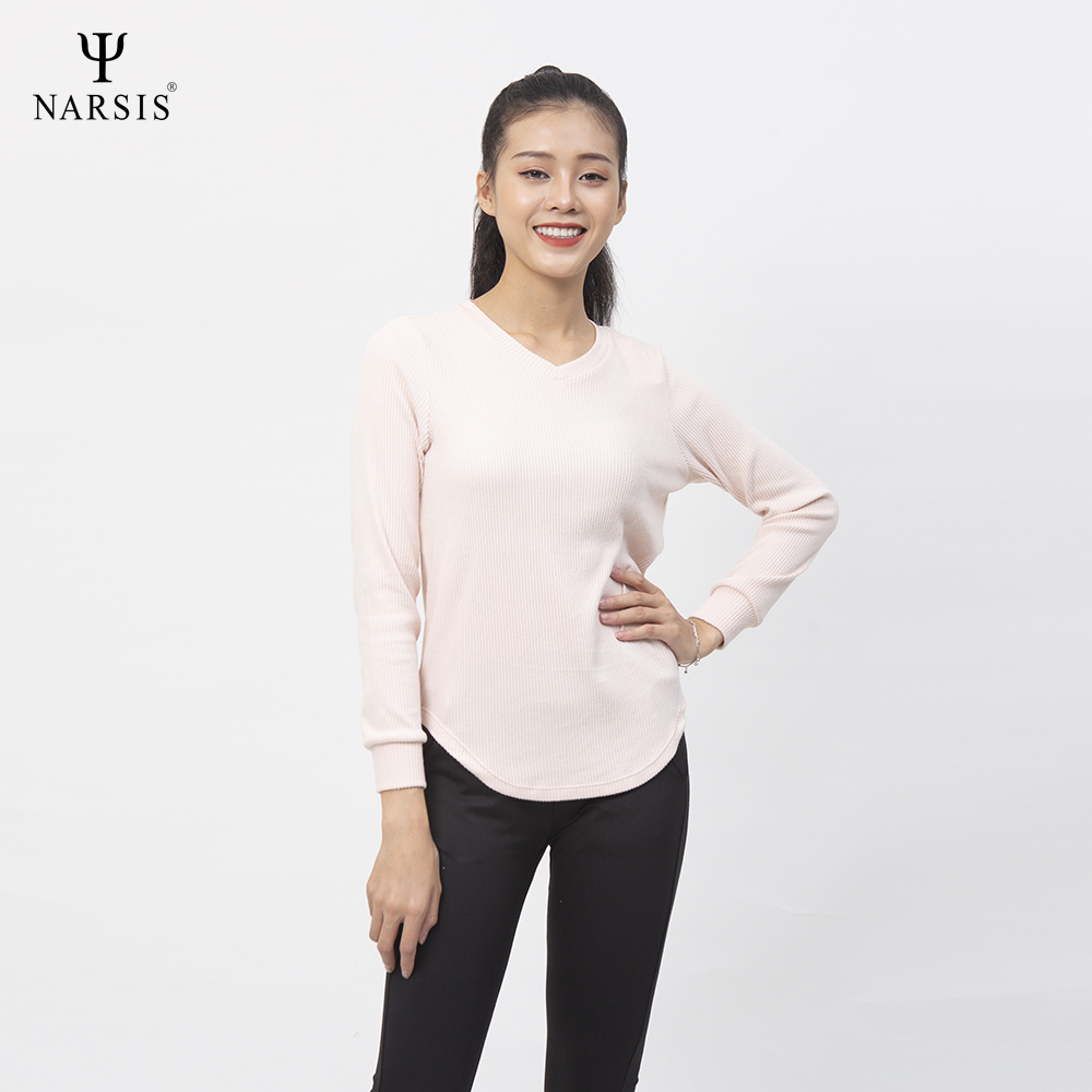 ÁO THU ĐÔNG NỮ L0067 NARSIS VẢI LEN COTTON ẤM ÁP, THOÁNG MÁT, GIỮ ẤM TỐT, MỀM MẠI_thumbnail_0