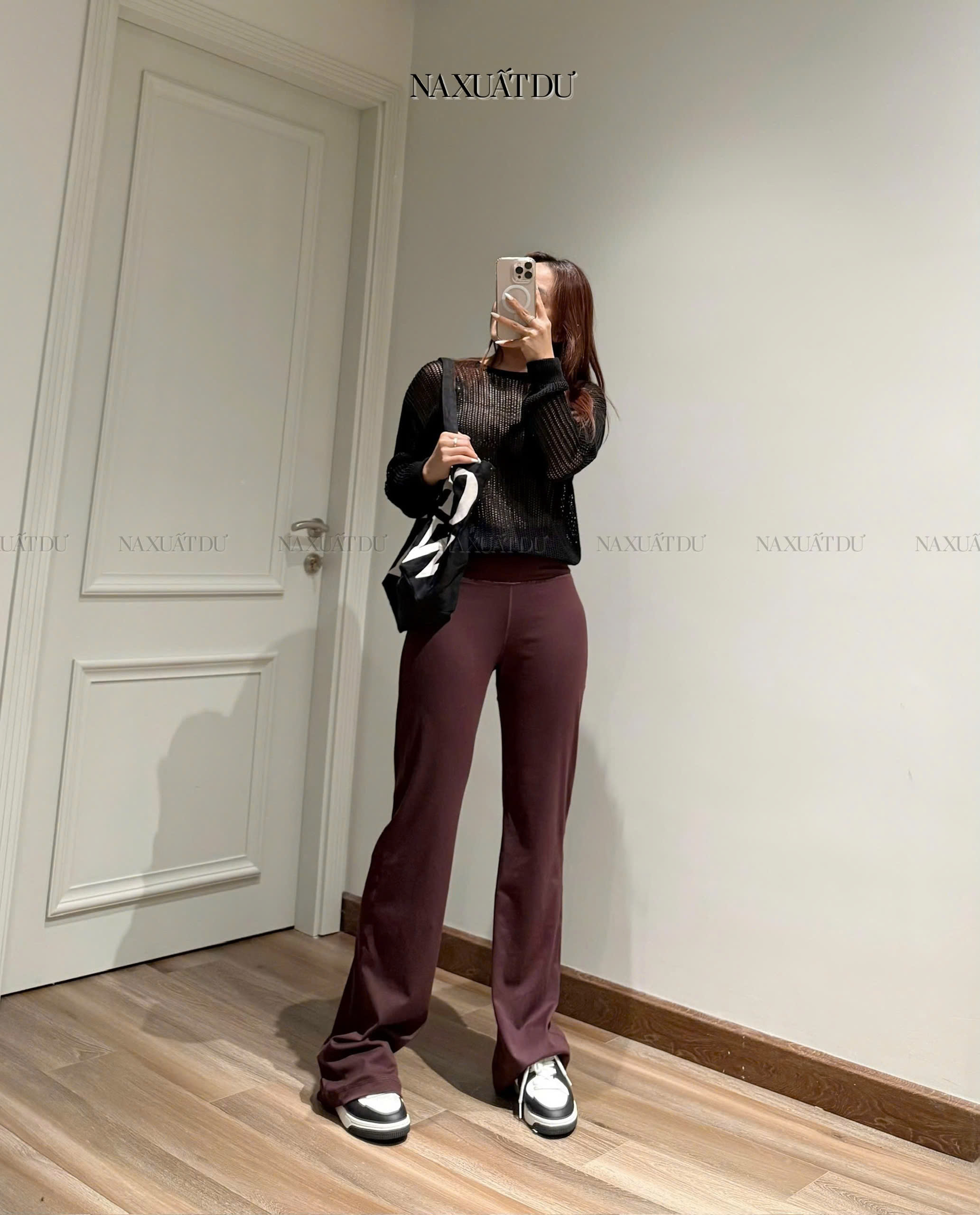 Quần dài legging loe nữ 