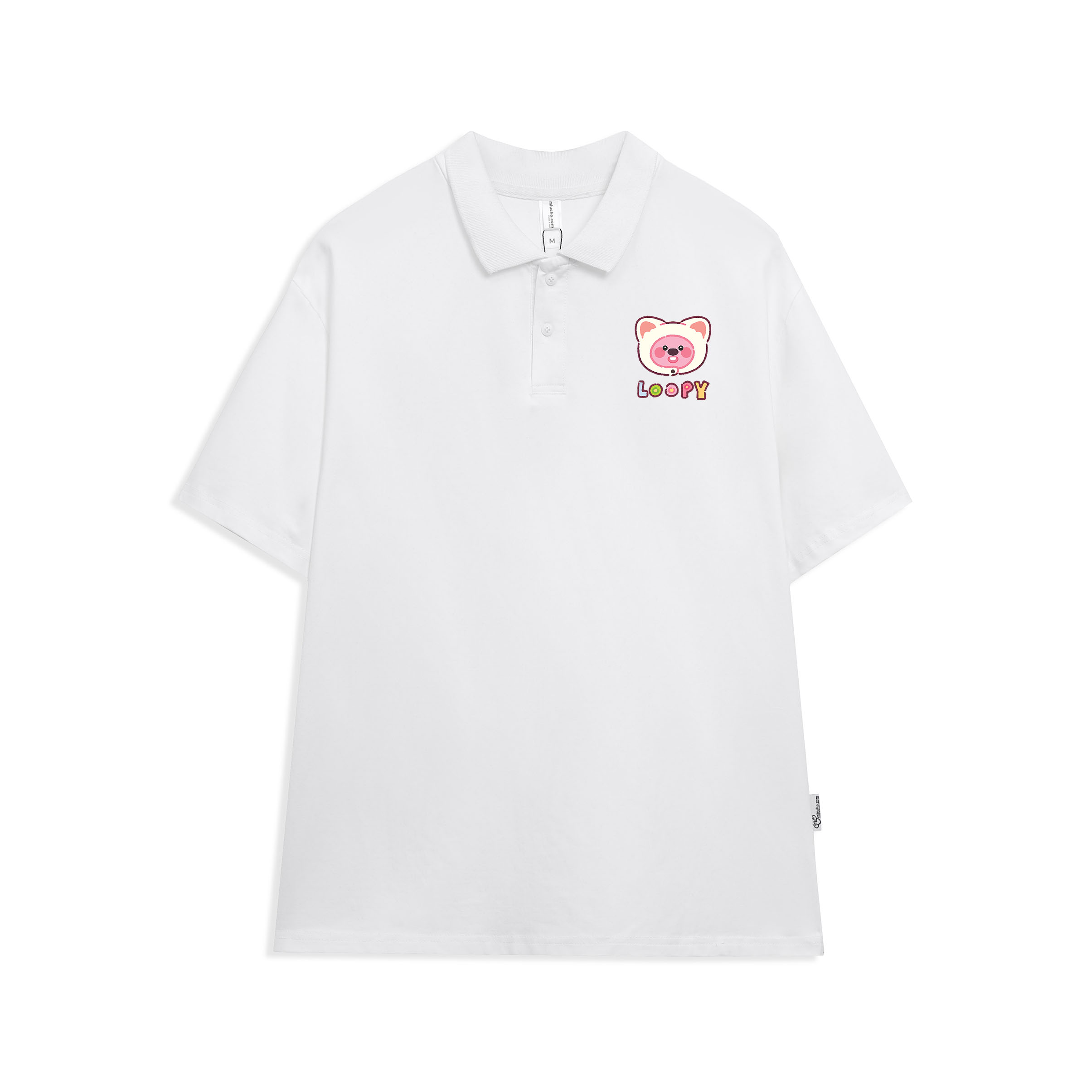 Áo polo loopy dễ thương unisex local brand form rộng PLD735 chất cotton Miucho in graphic_thumbnail_9