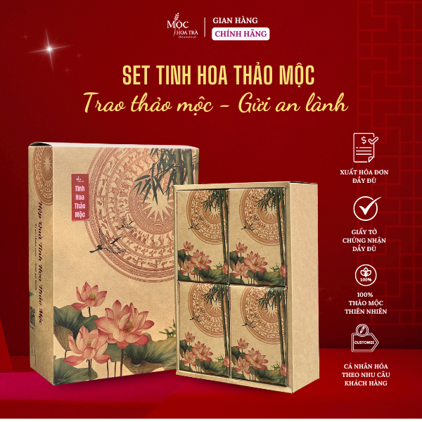 Set Quà Tinh Hoa Thảo Mộc – Trà Thảo Mộc Quà Tặng Sức Khỏe Lễ Tết Doanh nghiệp & Cá nhân  | Mộc Hoa Trà