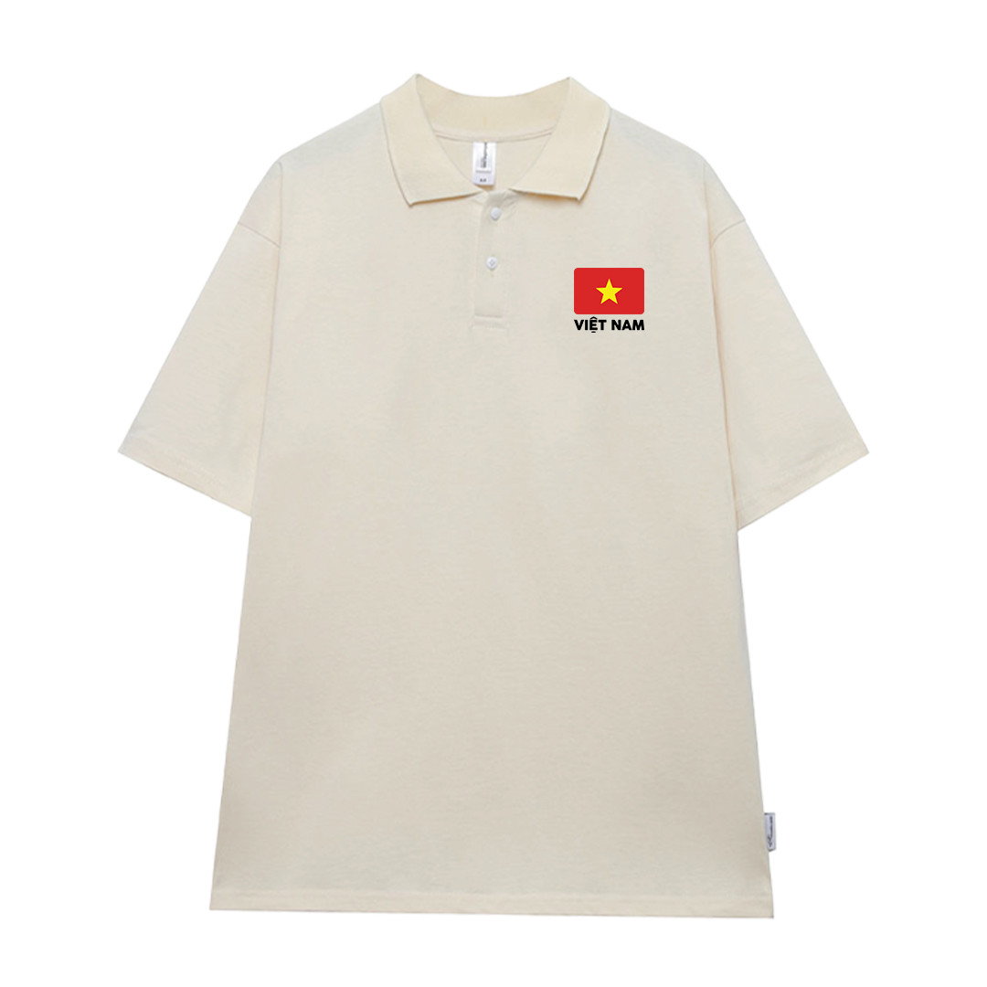 Áo polo nữ form rộng Việt Nam tôi yêu 2114 Miucho vải cotton 4c thoáng mát in mix_thumbnail_12