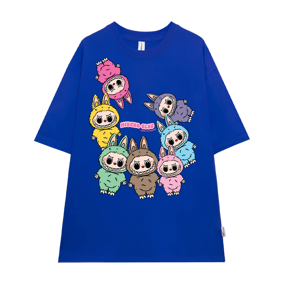 Áo phông labubu dễ thương form rộng ATD1451 Miucho vải cotton cổ tròn in mix_thumbnail_17