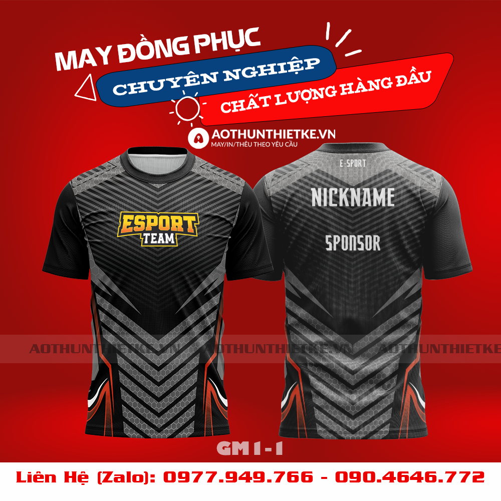 Mẫu Áo Game Thủ Esports Thiết Kế - TKGM78