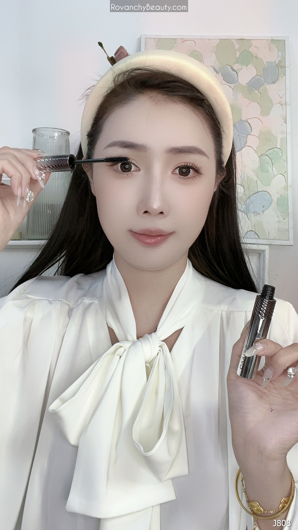 Chuốt Mi QAAJEE J808 Dài Mượt, Định Hình, Không Lem, Công Nghệ Cao_thumbnail_9