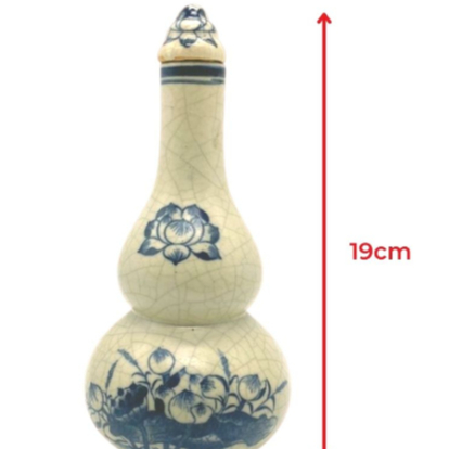 Men rạn trơn - Nậm Rượu Thờ Hà Gốm Cúng 2 Bầu Chuẩn Bát Tràng - Nghệ nhân chế tác