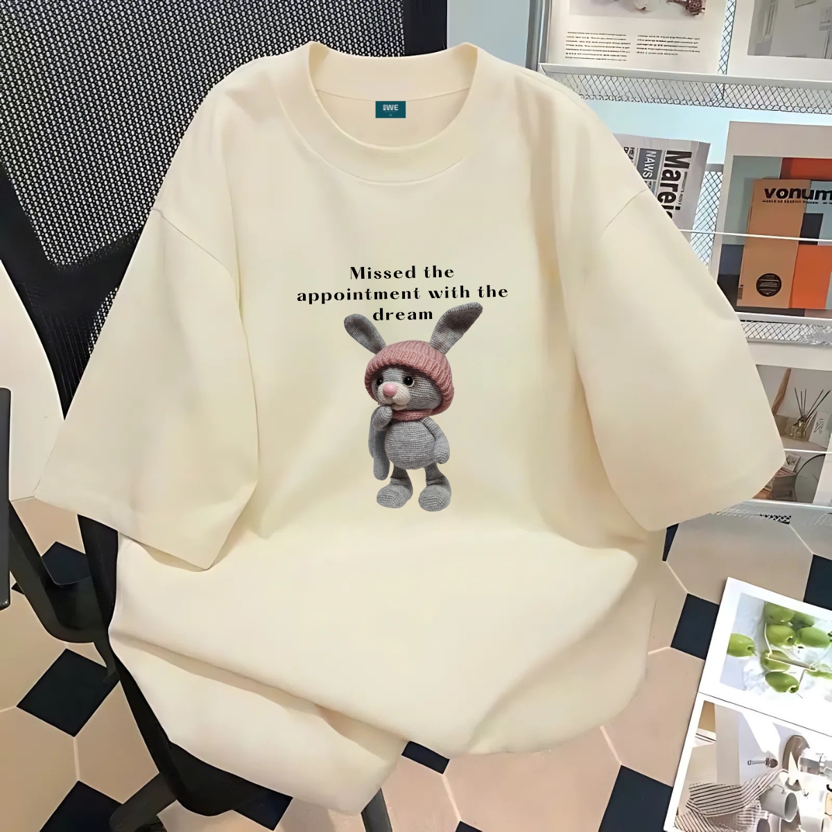 Áo thun unisex nam nữ hình Thỏ Bông dáng oversize rộng local brand 𝐖𝐞 𝐓𝐞𝐞 - WU0838 WU0838