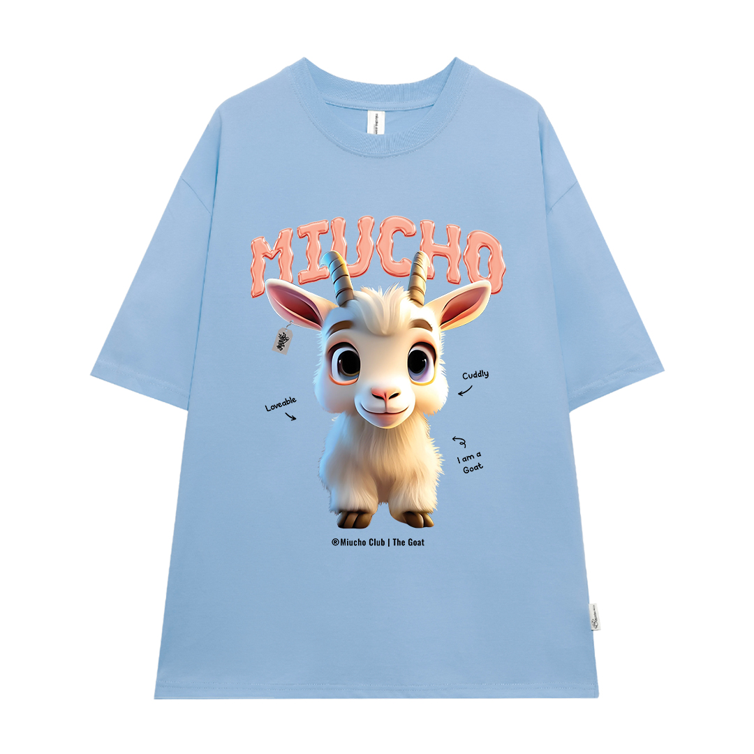 Áo thun form rộng 12 con giáp tuổi Mùi ATD1239 Miucho tay ngắn cổ tròn in mix_thumbnail_13