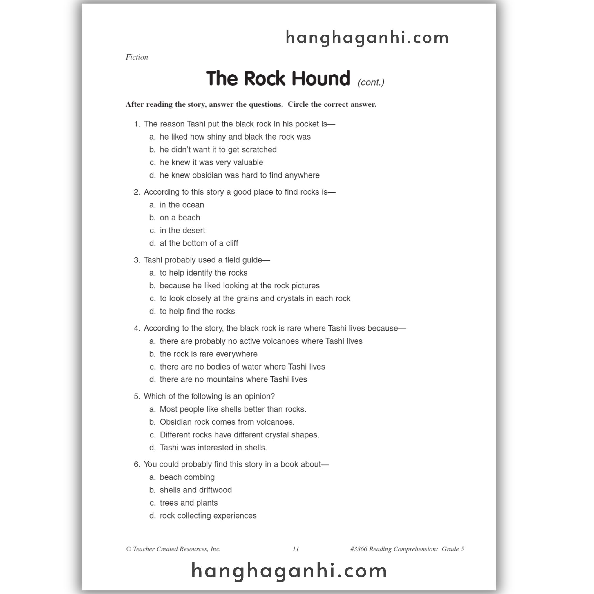 Reading Comprehension Grade 5 Teacher Created Resources, sách đọc hiểu lớp 5_thumbnail_10