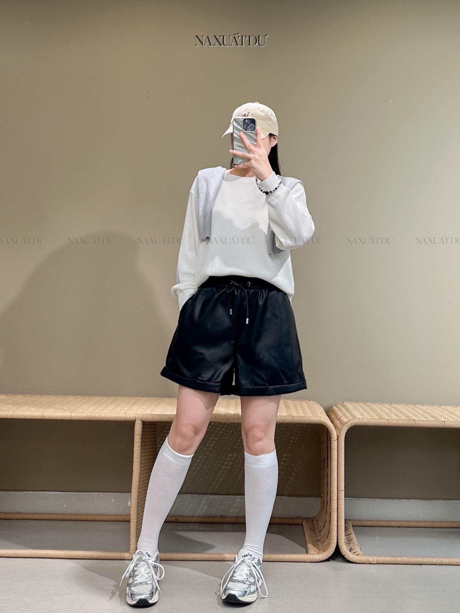 Quần short da " Zenana " - Q183 (SALE)