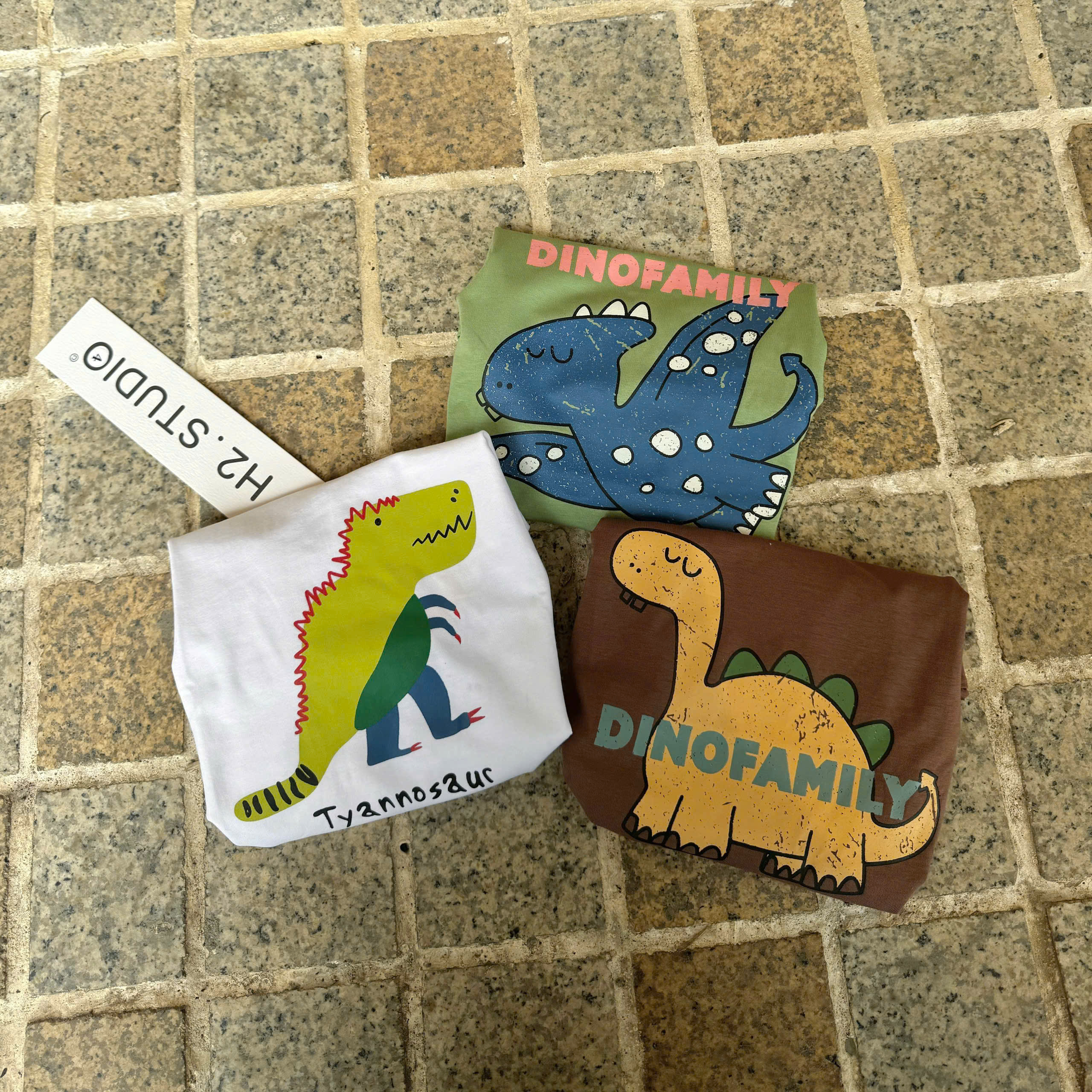 V62 SET 3 ÁO CỘC TAY KHỦNG LONG TYANNOSAUR- A106.217