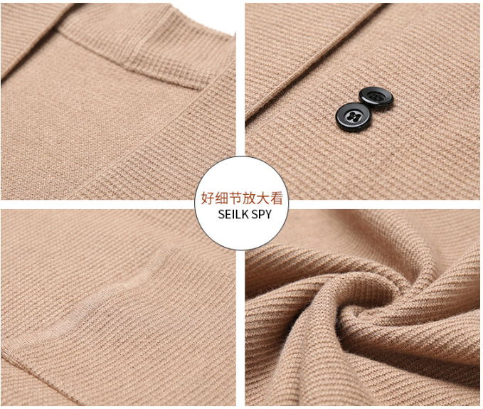 Áo Khoác Cardigan Nam Dáng Dài, Chất Liệu Viscose Cao Cấp_thumbnail_4