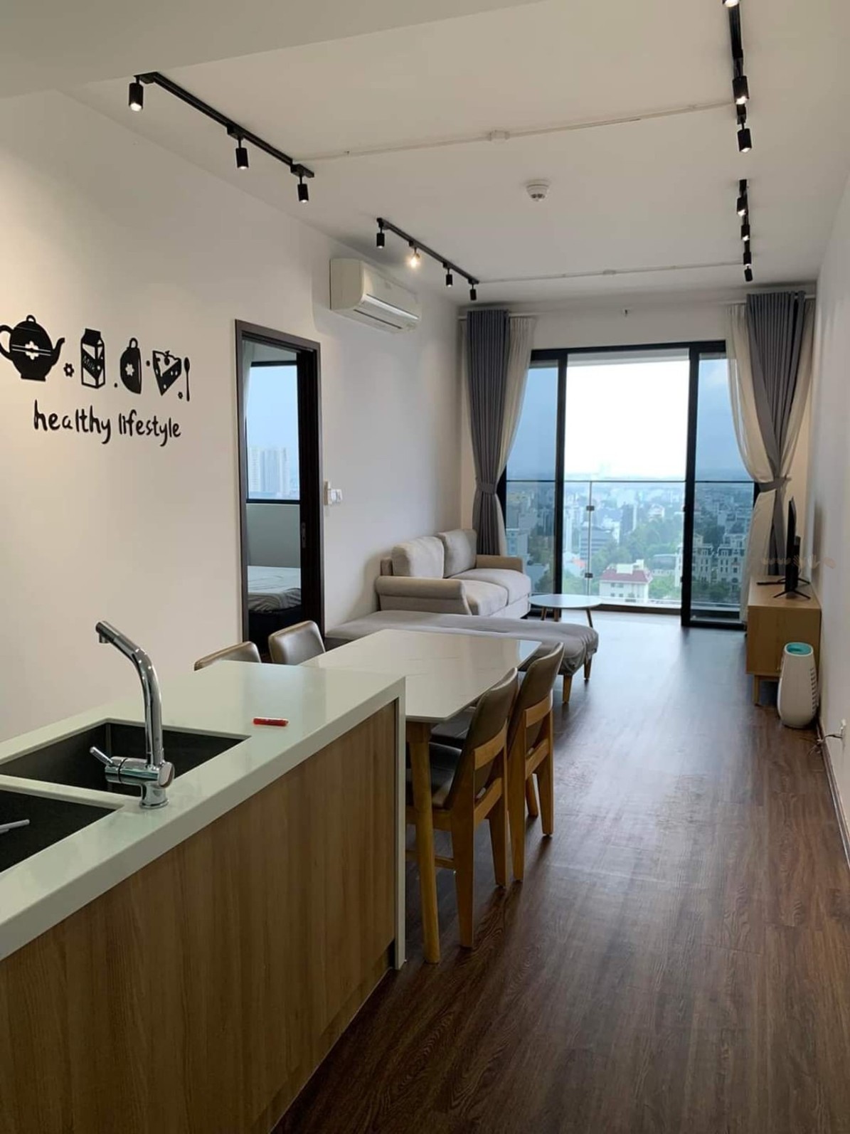 Bán nhanh căn hộ 1 phòng ngủ One Verandah, view sông SG, ban công ĐN, tầng trung - View vĩnh viễn_thumbnail_9