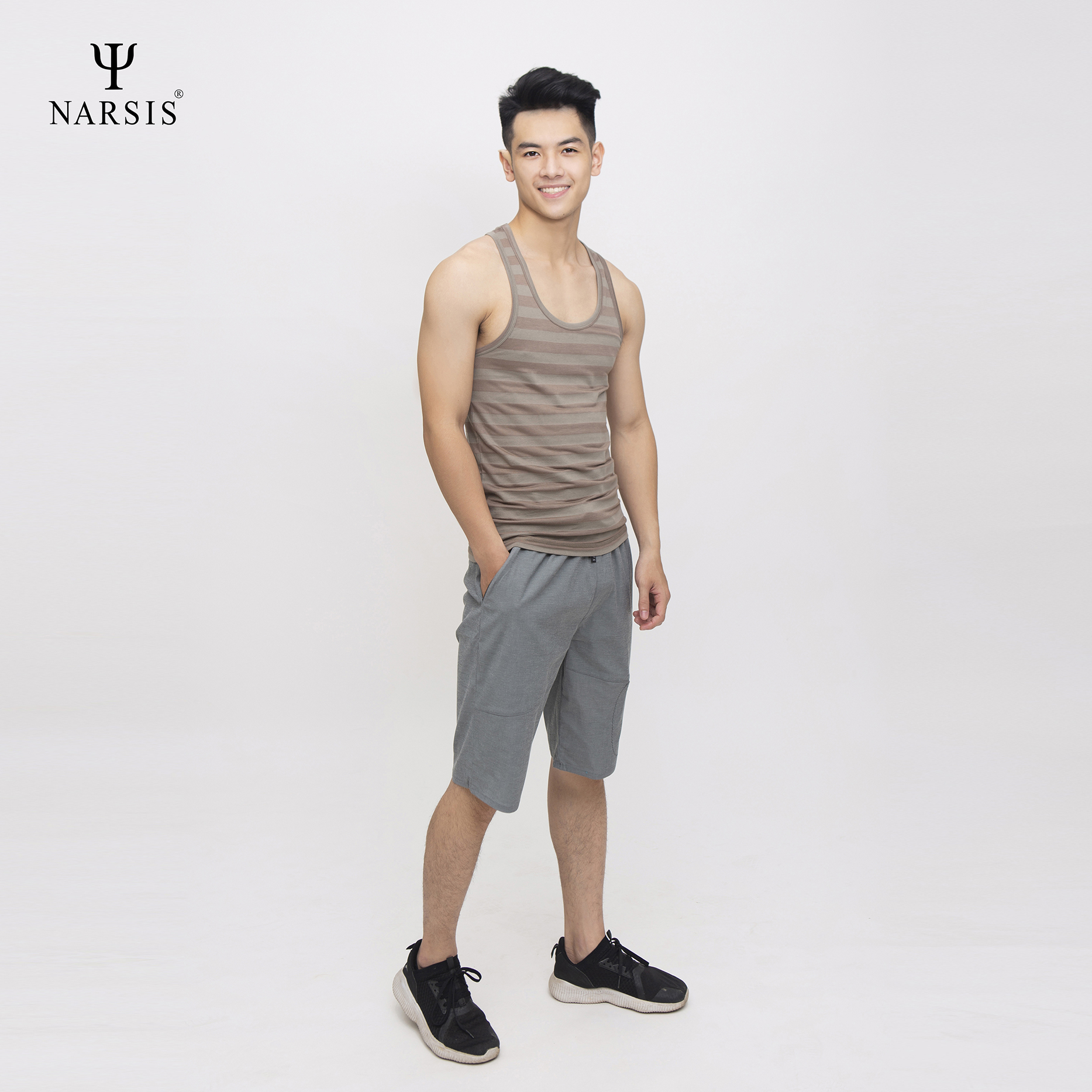 ÁO MAY Ô NAM D4068 NARSIS VẢI COTTON MỀM MẠI, CO GIÃN TỐT, VẢI THOẢI MÁI VẬN ĐỘNG, HÚT ẨM TỐT_thumbnail_0