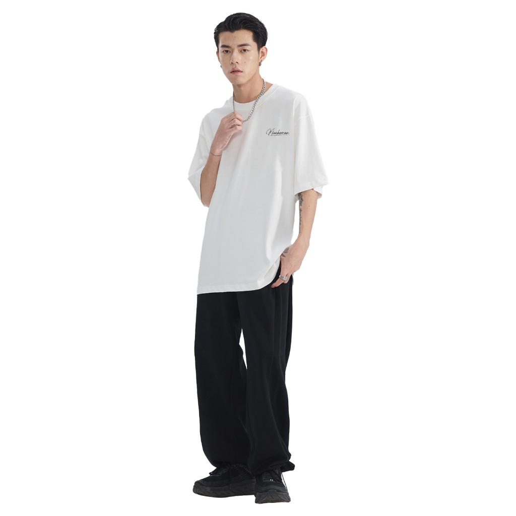 Áo thun nam form rộng ATD383 Miucho Man cotton cổ tròn in typography_thumbnail_6