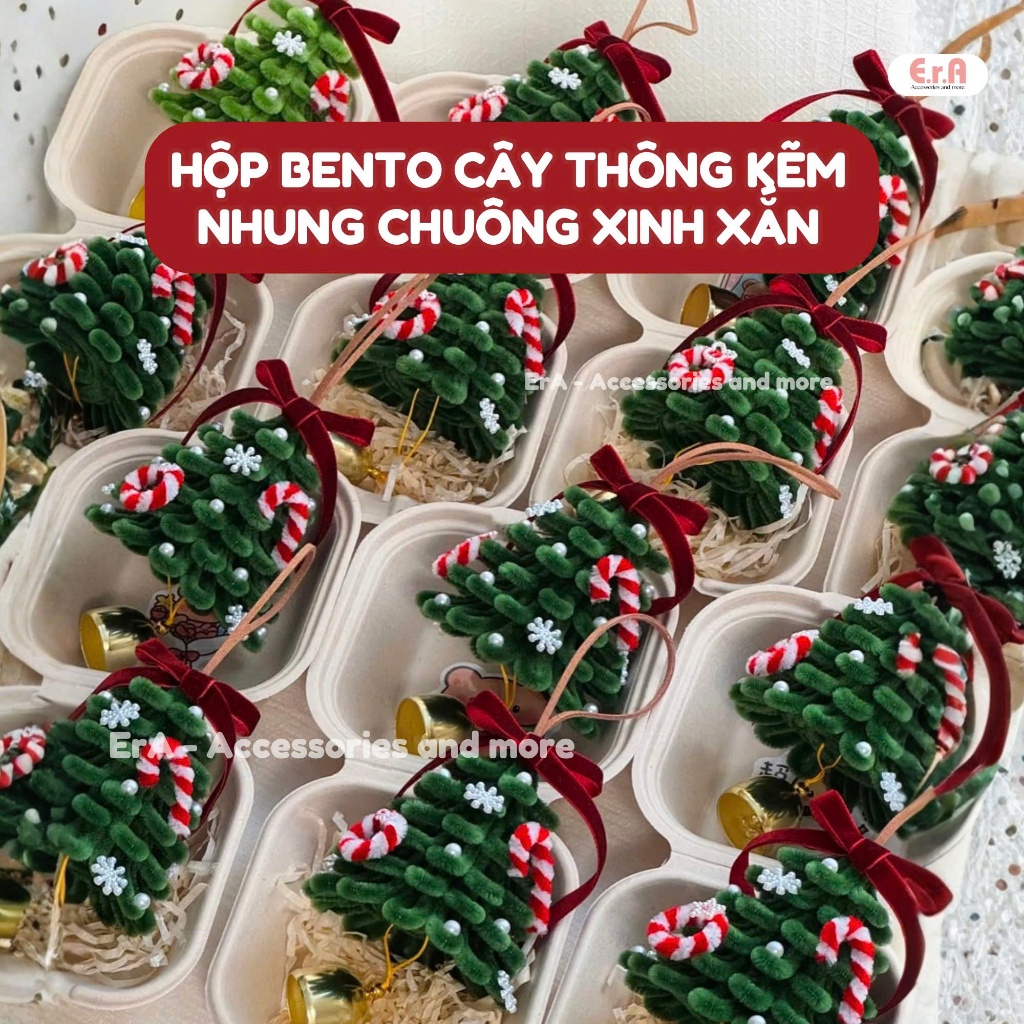 Hộp Bento Cây thông Chuông Noel