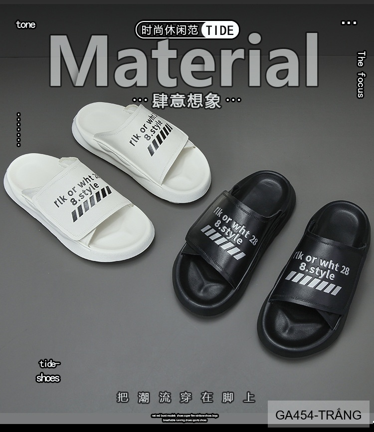 GA454 - Dép xỏ ngón nam thời trang đế dày êm chân, da bò lớp đầu, trắng đen_thumbnail_7