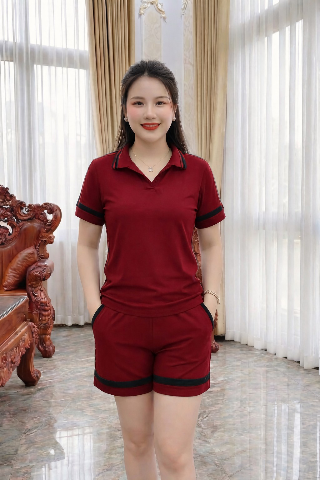 BTF036-Bộ Short Thun Nữ Cổ Polo_thumbnail_1