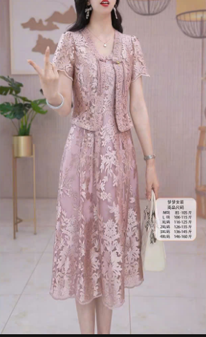 18094-Set đầm voan tơ in 5D kèm khoác tay  con ( voan tơ, lót)