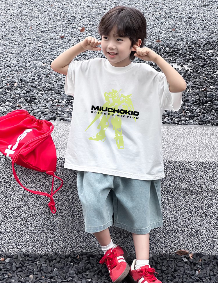 Áo thun bé trai form rộng đi chơi đi học AED2420 Miucho Kid vải cotton thoáng mát in mix_thumbnail_4