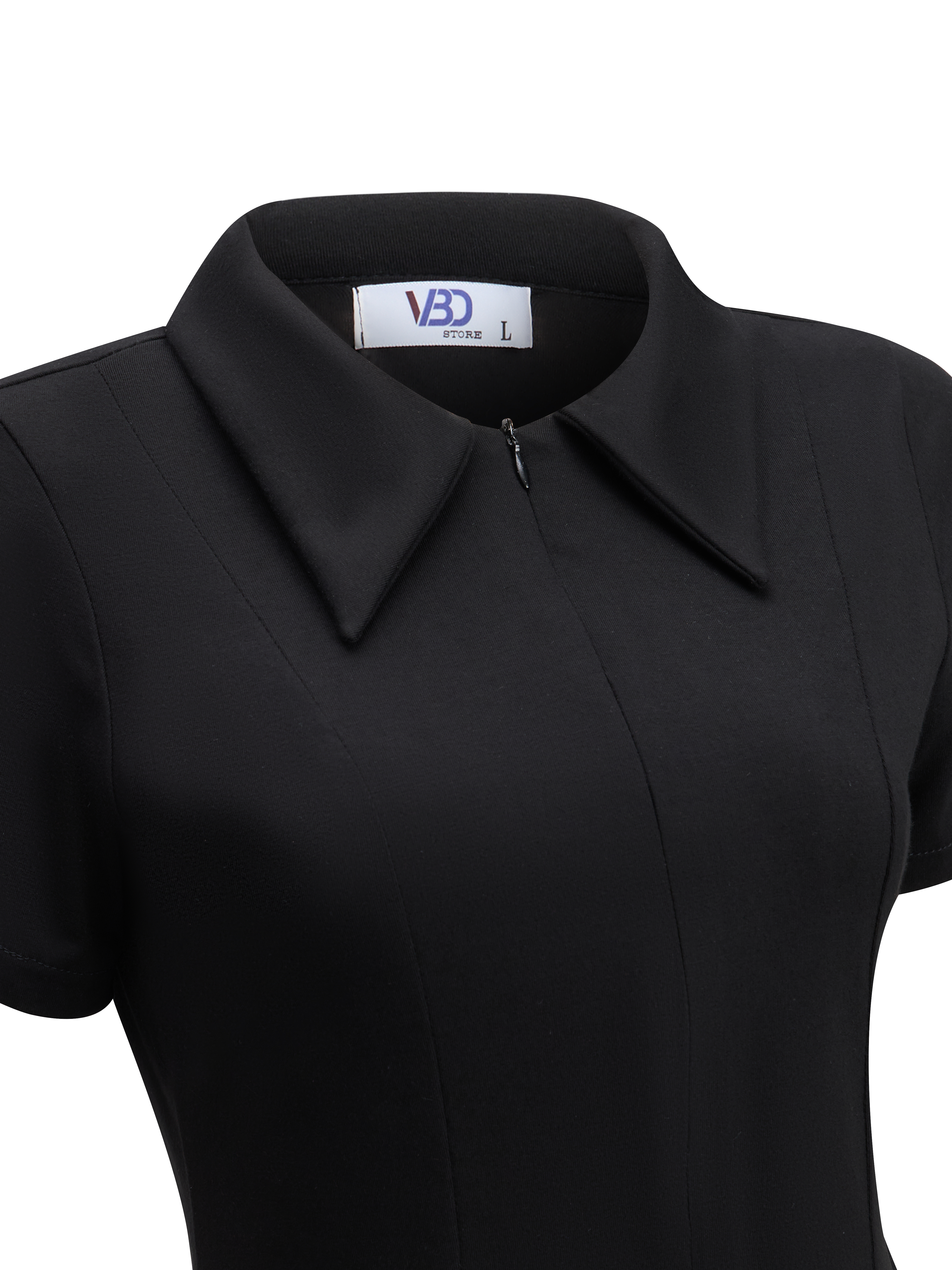 BIGSIZE- Áo thun kiểu dây kéo trước V-AK093_thumbnail_2