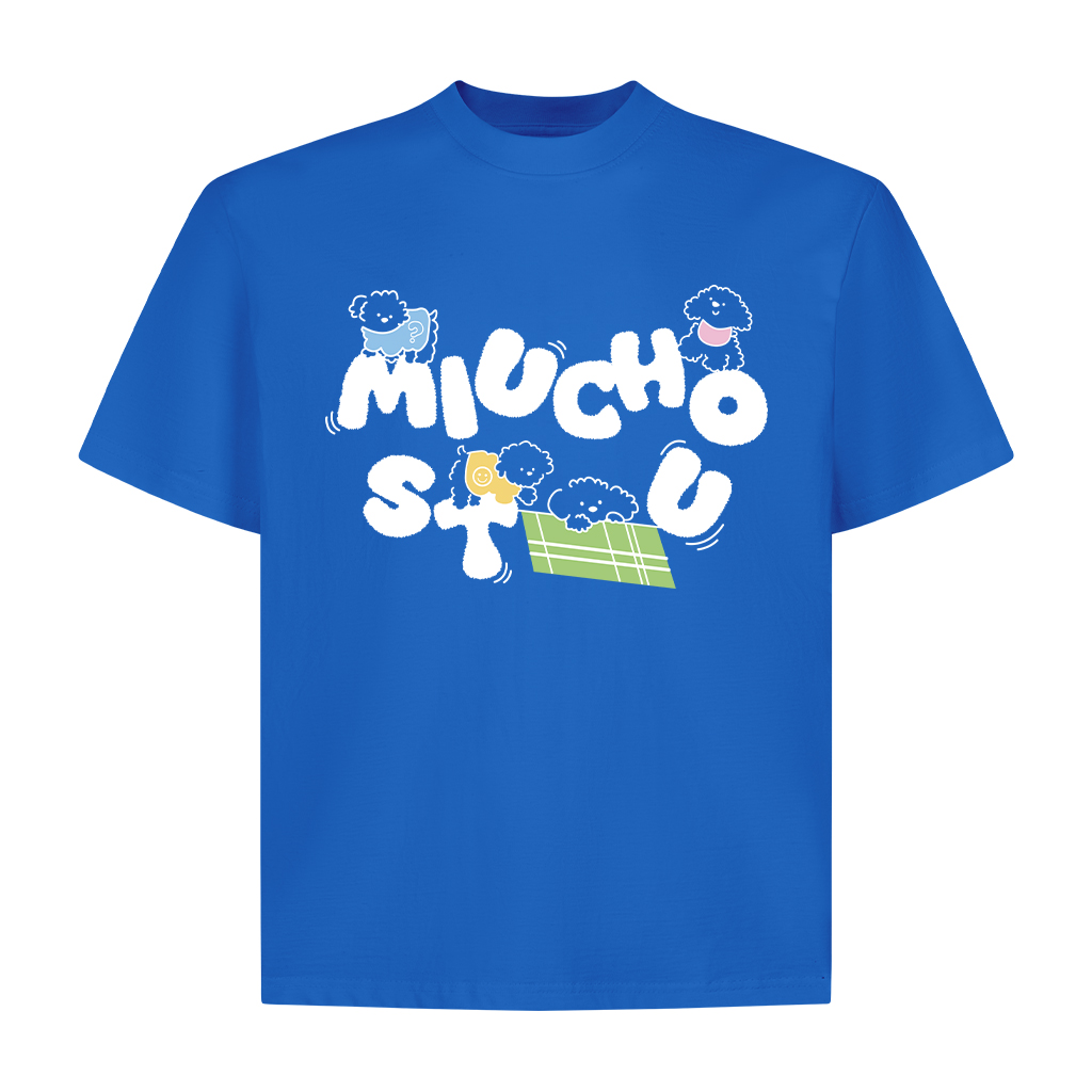 Áo thun form boxy cún yêu cute 2624 Miucho vải cotton thoáng mát dễ phối đi chơi đi học