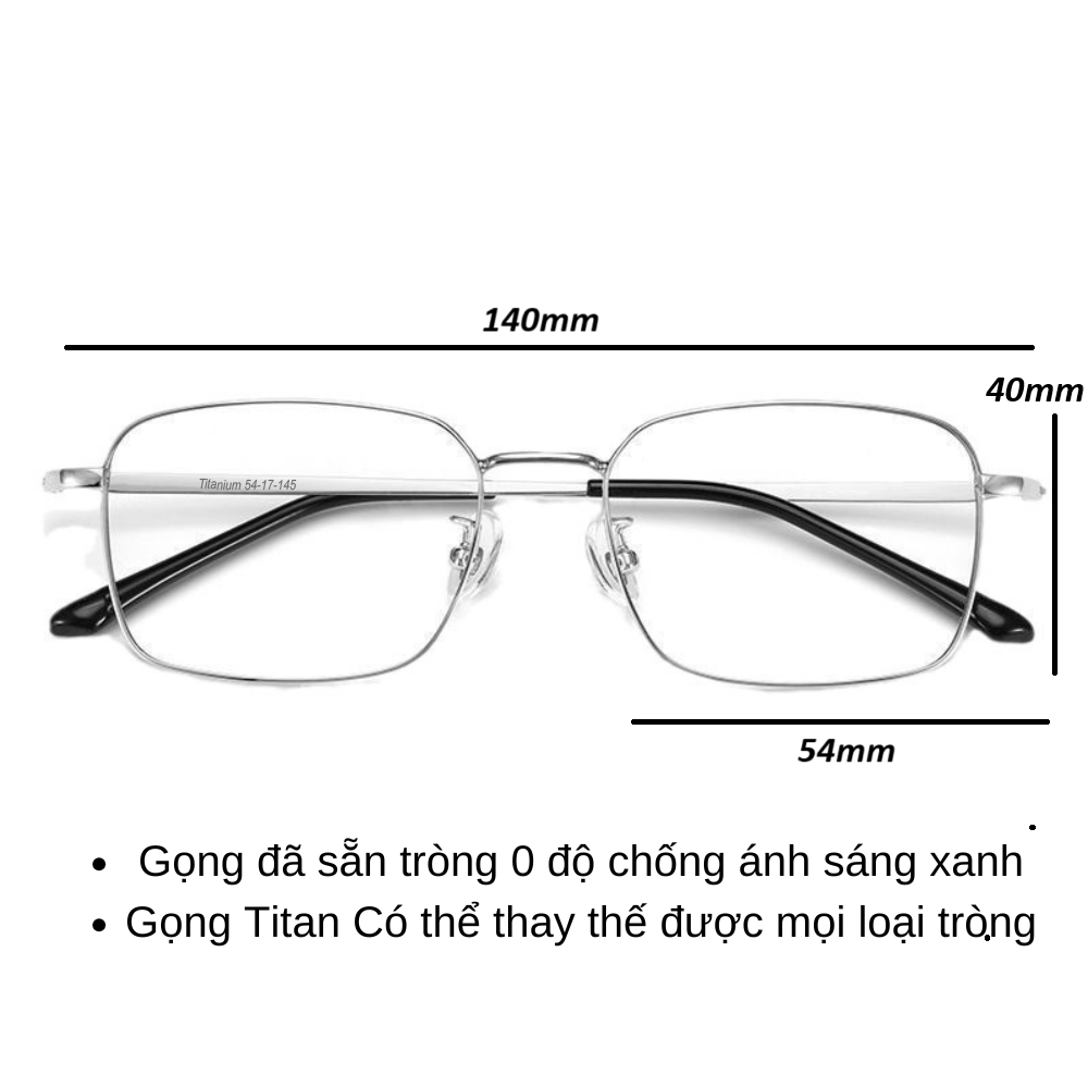 Mắt Kính Titanium Signature Classic Frame Eyewear Model DP60 Titan_thumbnail_9
