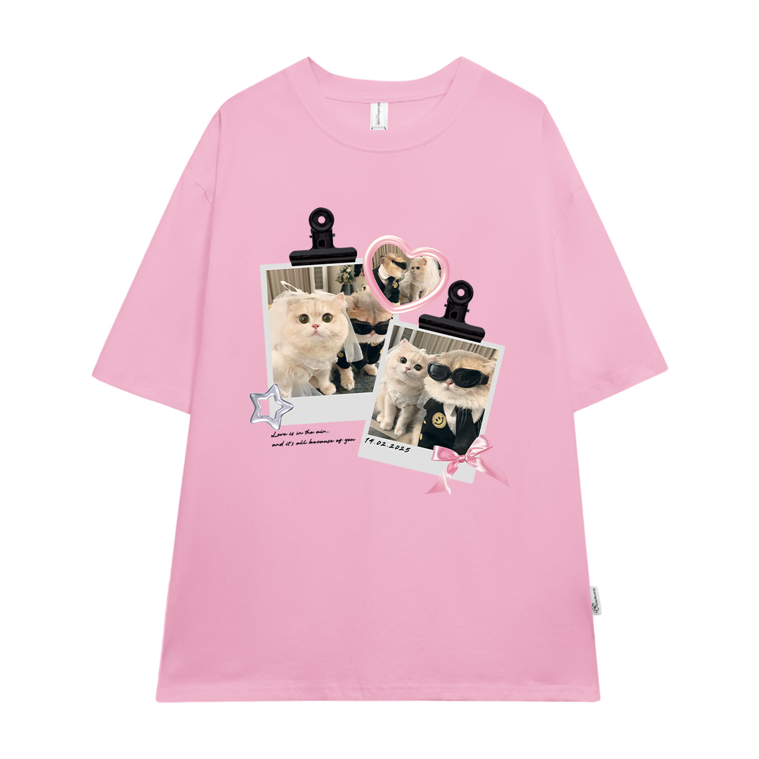 Áo thun cặp nam nữ form rộng 1946 Miucho cổ tròn vải 4c cotton 220gsm thoáng mát in mix_thumbnail_11