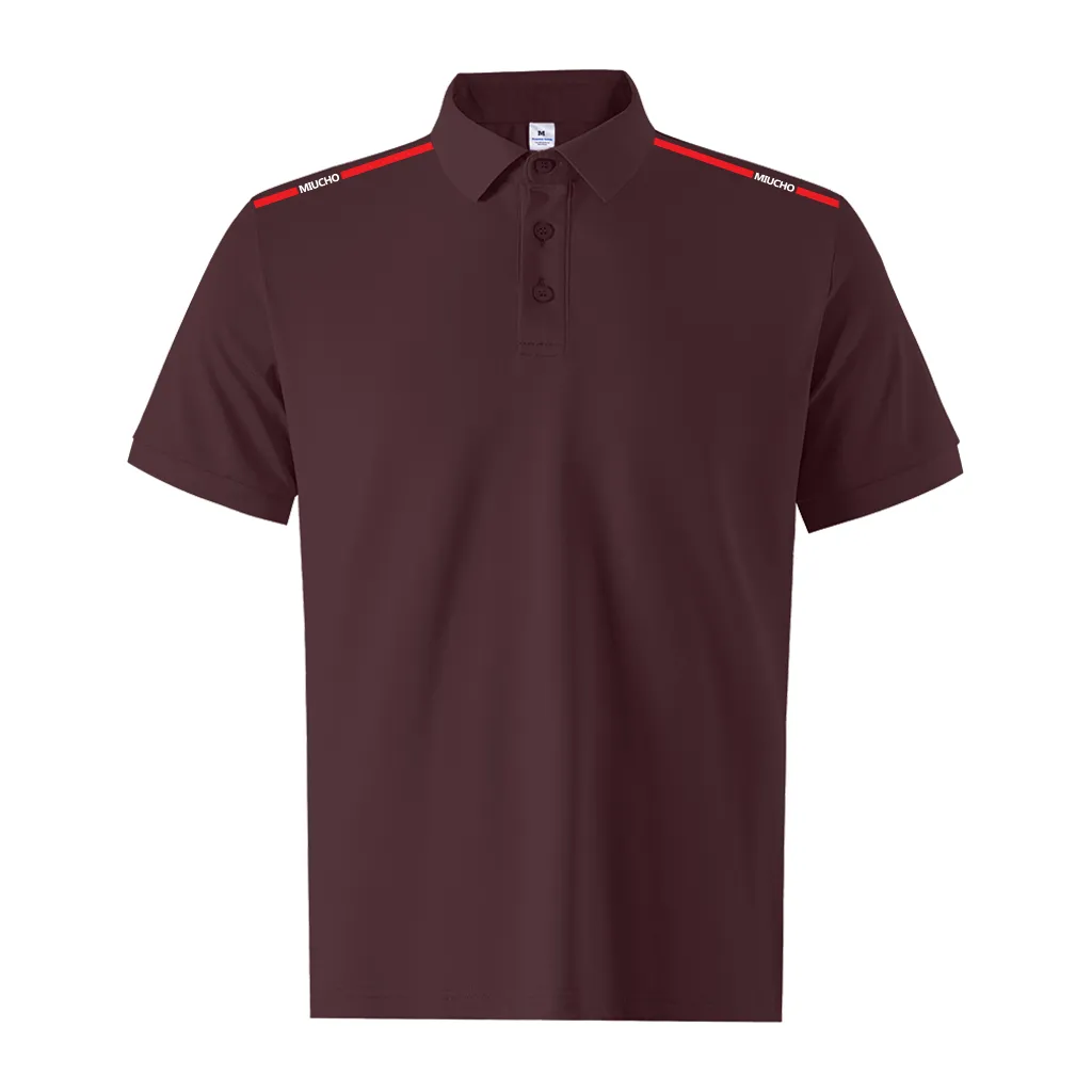 Áo polo nam phong cách basic PLCSD2456 Miucho Iconic vải cá sâu đứng form thoáng mát cổ tròn in mix_thumbnail_12