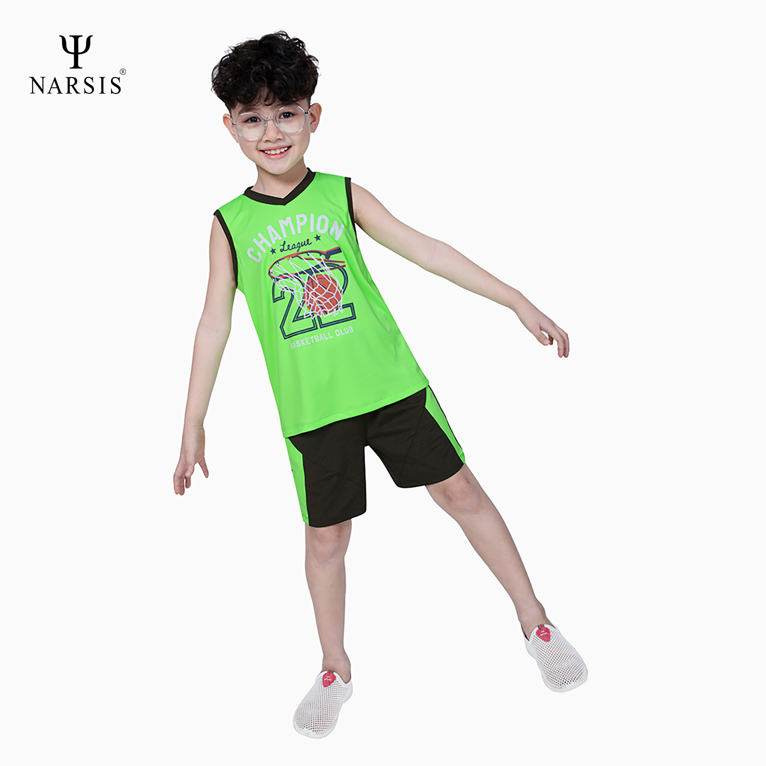 BỘ HÈ BÉ TRAI KE1029 NARSIS CHẤT LIỆU THOÁNG MÁT, DỄ CHỊU, THOẢI MÁI CẢ NGÀY, DỄ VẬN ĐỘNG