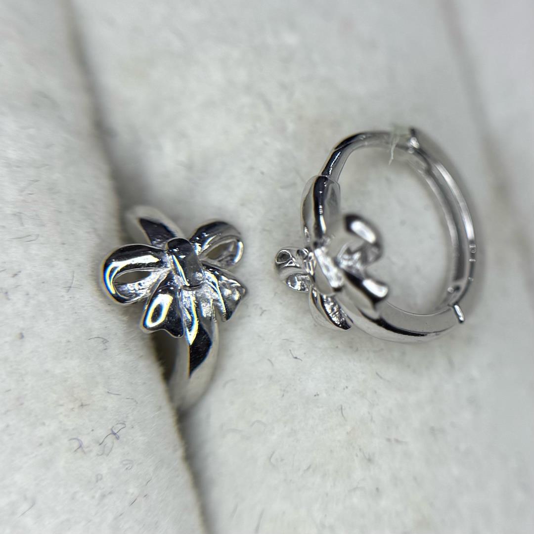 khuyên vòng bạc xi bạch kim nơ trơn size 10_thumbnail_1