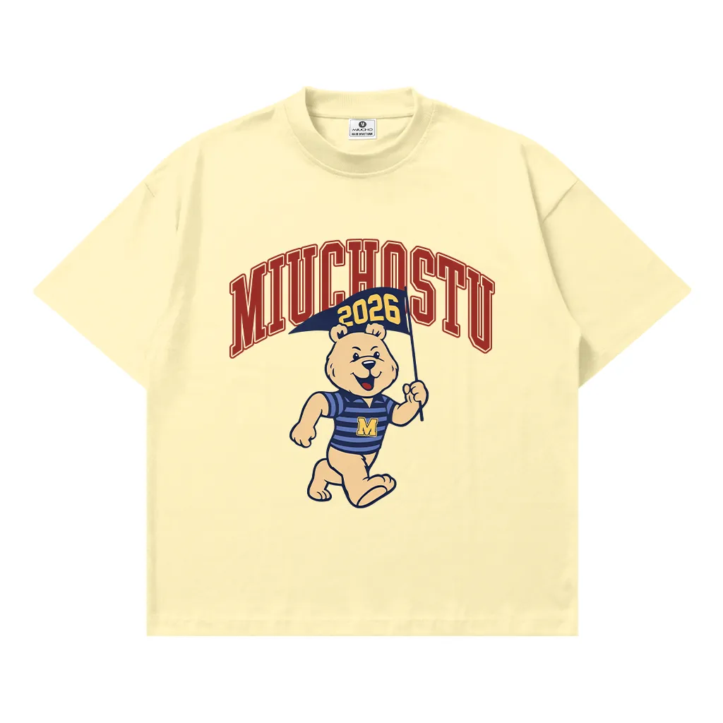 Áo thun boxy nam nữ Miucho Gấu Teddy 3093_thumbnail_0
