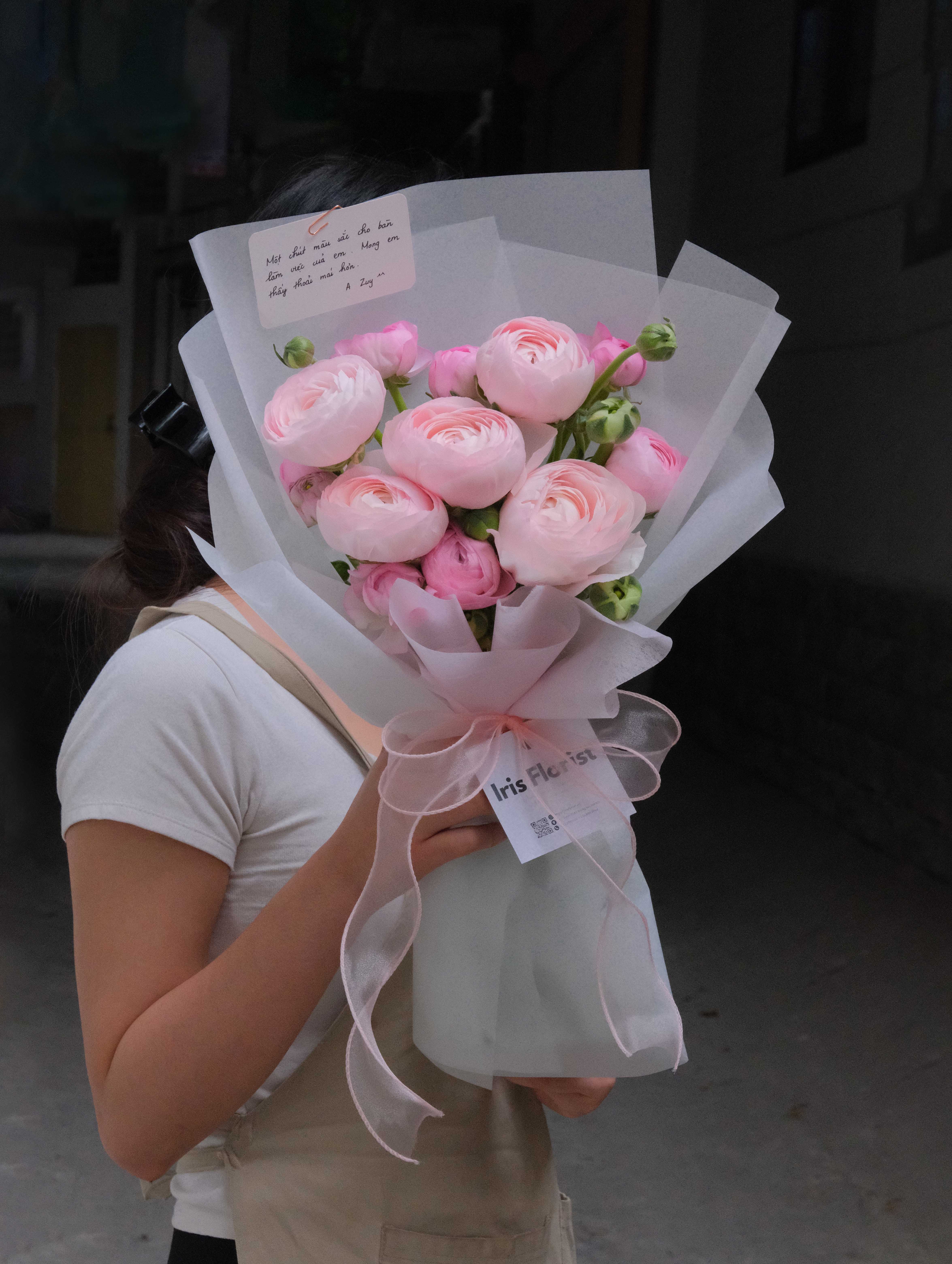 Bó mao lương vip hồng nhạt mix