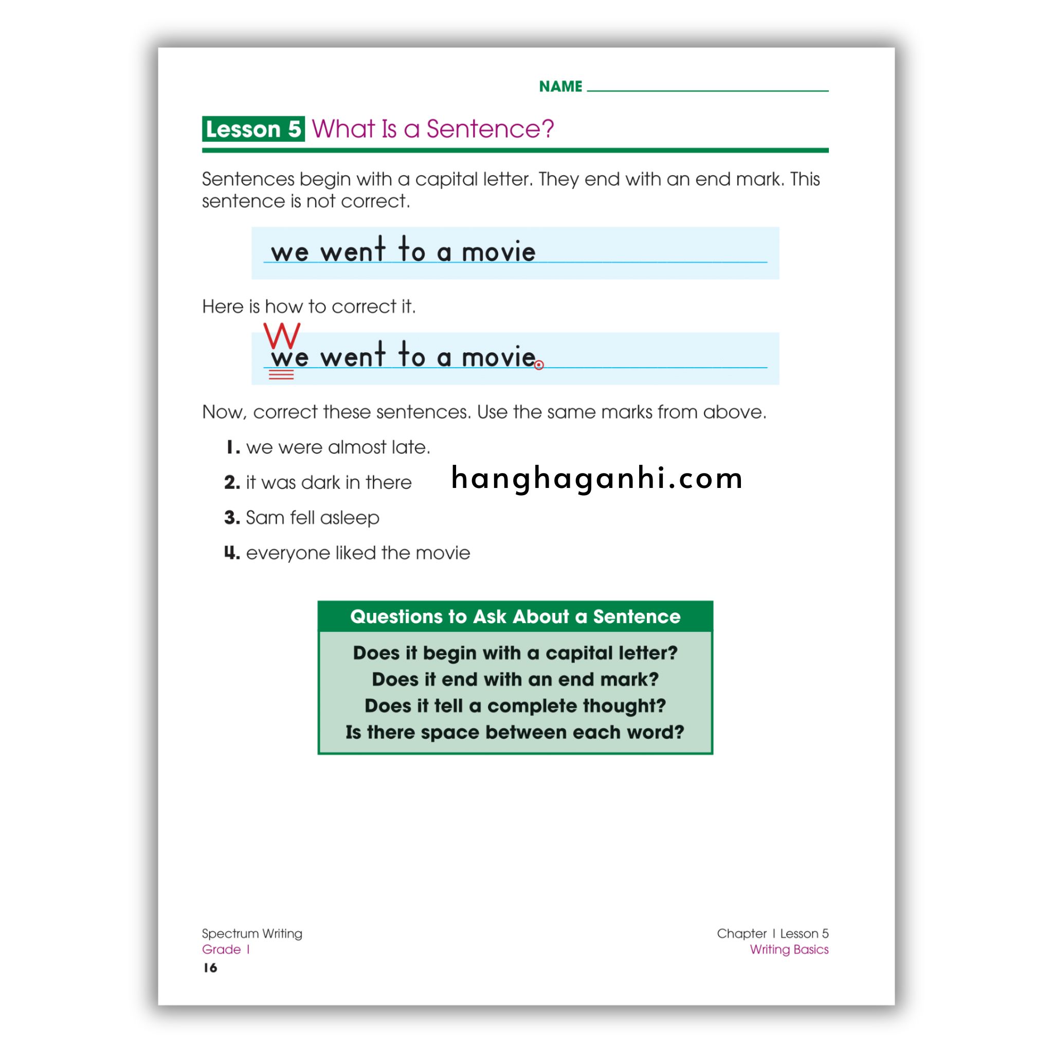 Sách Spectrum Writing Workbook Grade 1_thumbnail_3