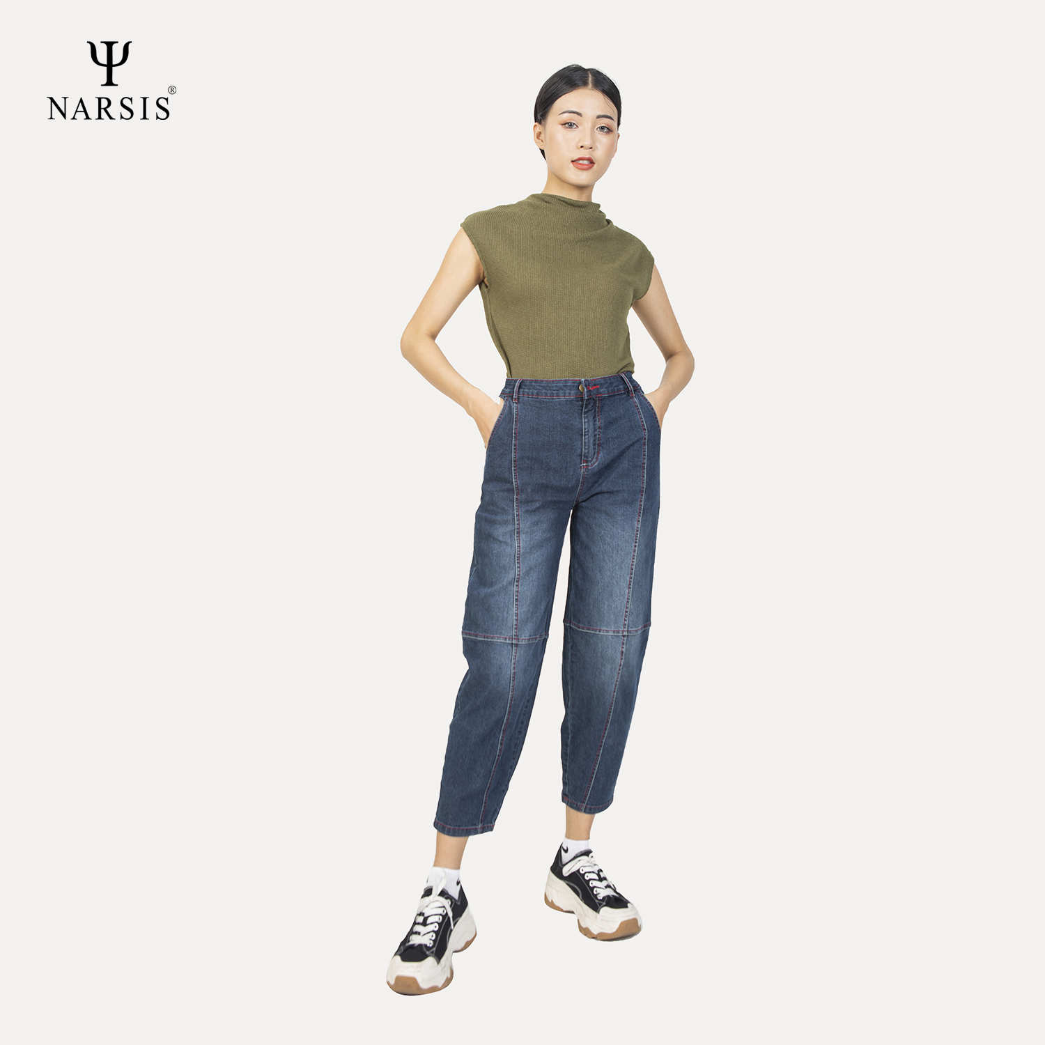 ÁO THU ĐÔNG NỮ L0089 NARSIS VẢI LEN COTTON ẤM ÁP, THOÁNG MÁT, GIỮ ẤM TỐT, MỀM MẠI_thumbnail_2