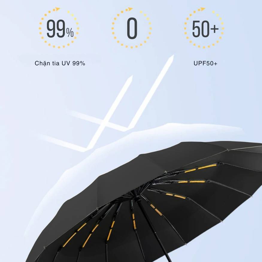 Dù tự gấp gọn 24 nan rộng 110cm Kachi chống UV MK376_thumbnail_11