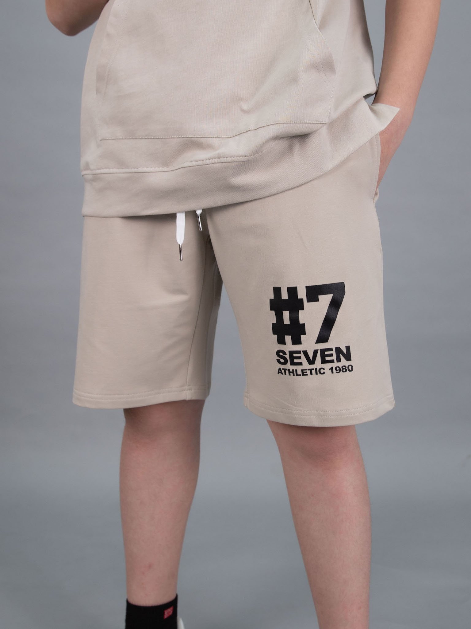 Quần short da cá màu be #7 seven_thumbnail_0