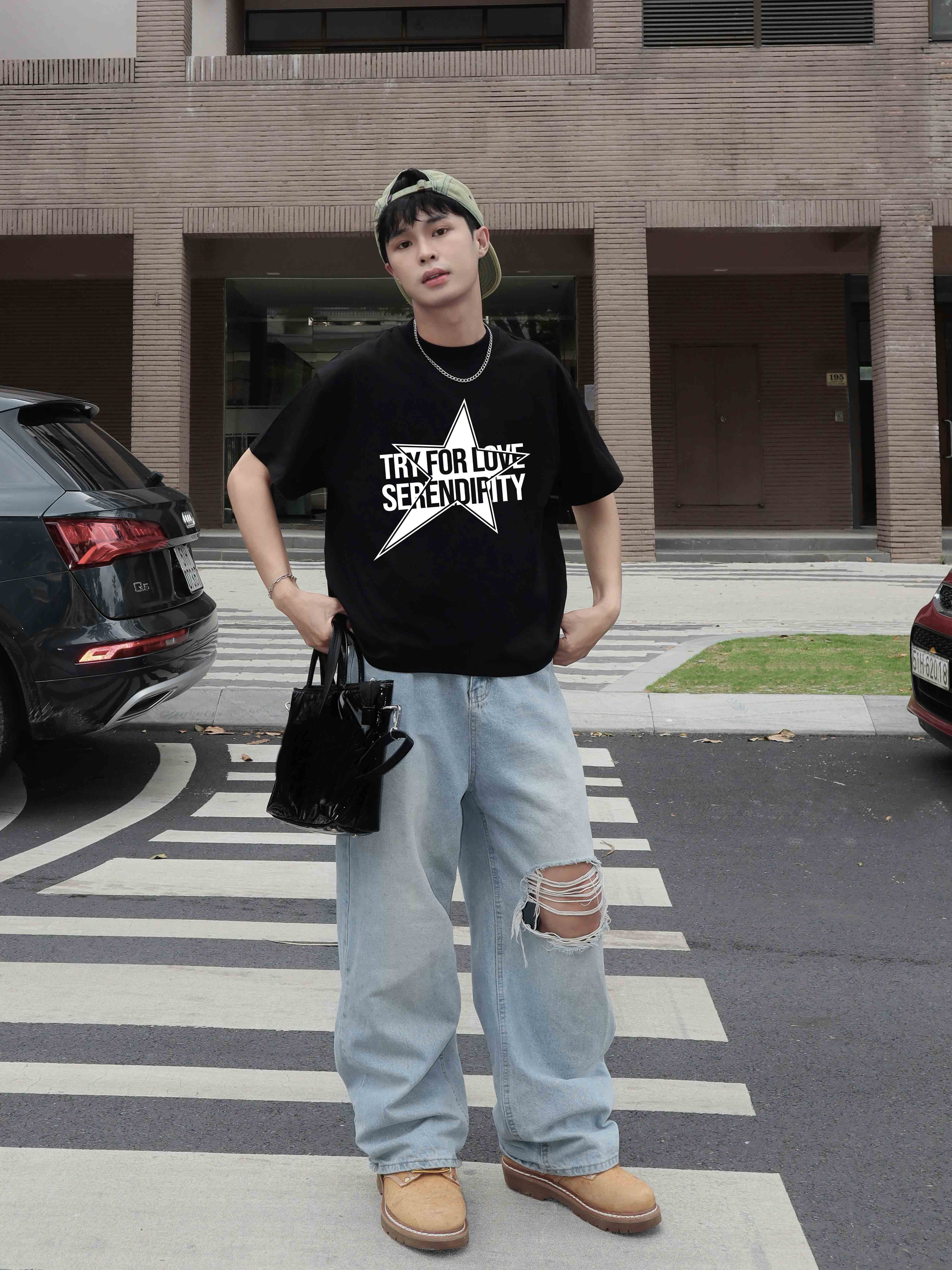 Áo phông đôi nam nữ form boxy 1982 Miucho Club cổ tròn vải cotton 2c 250gsm in mix_thumbnail_7