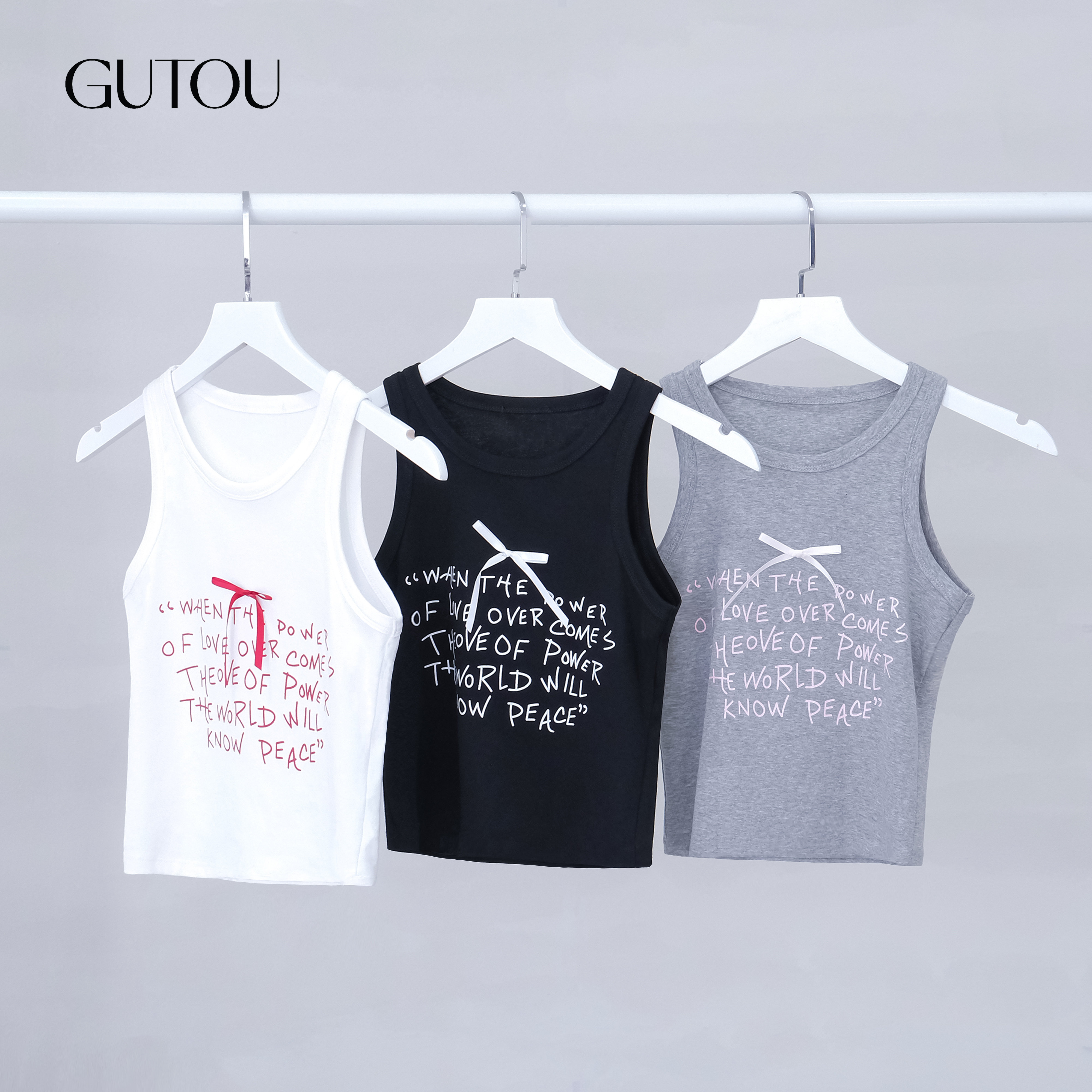 [ GUTOU ] Áo Tank Top Basic Thêu Nơ_thumbnail_7