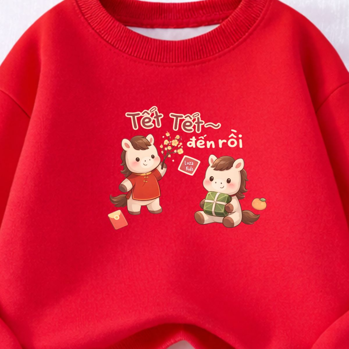 Áo nỉ sweate bé trai, bé gái hình Tết 2026 - Loza Kids IN3520_thumbnail_5