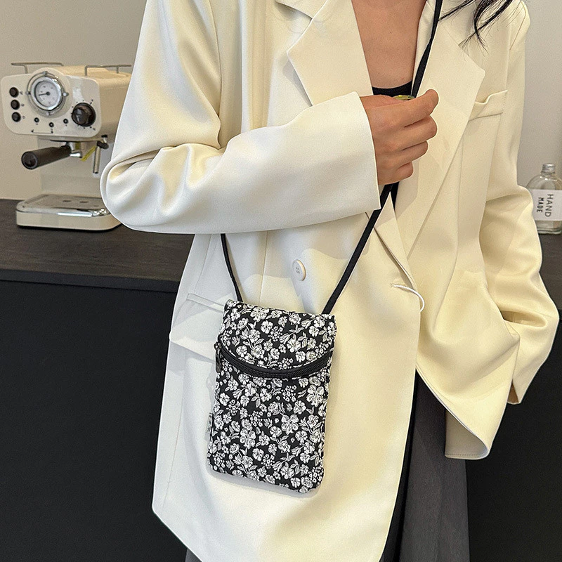 Premium Linen Mini Phone Sling - Crossbody Pouch