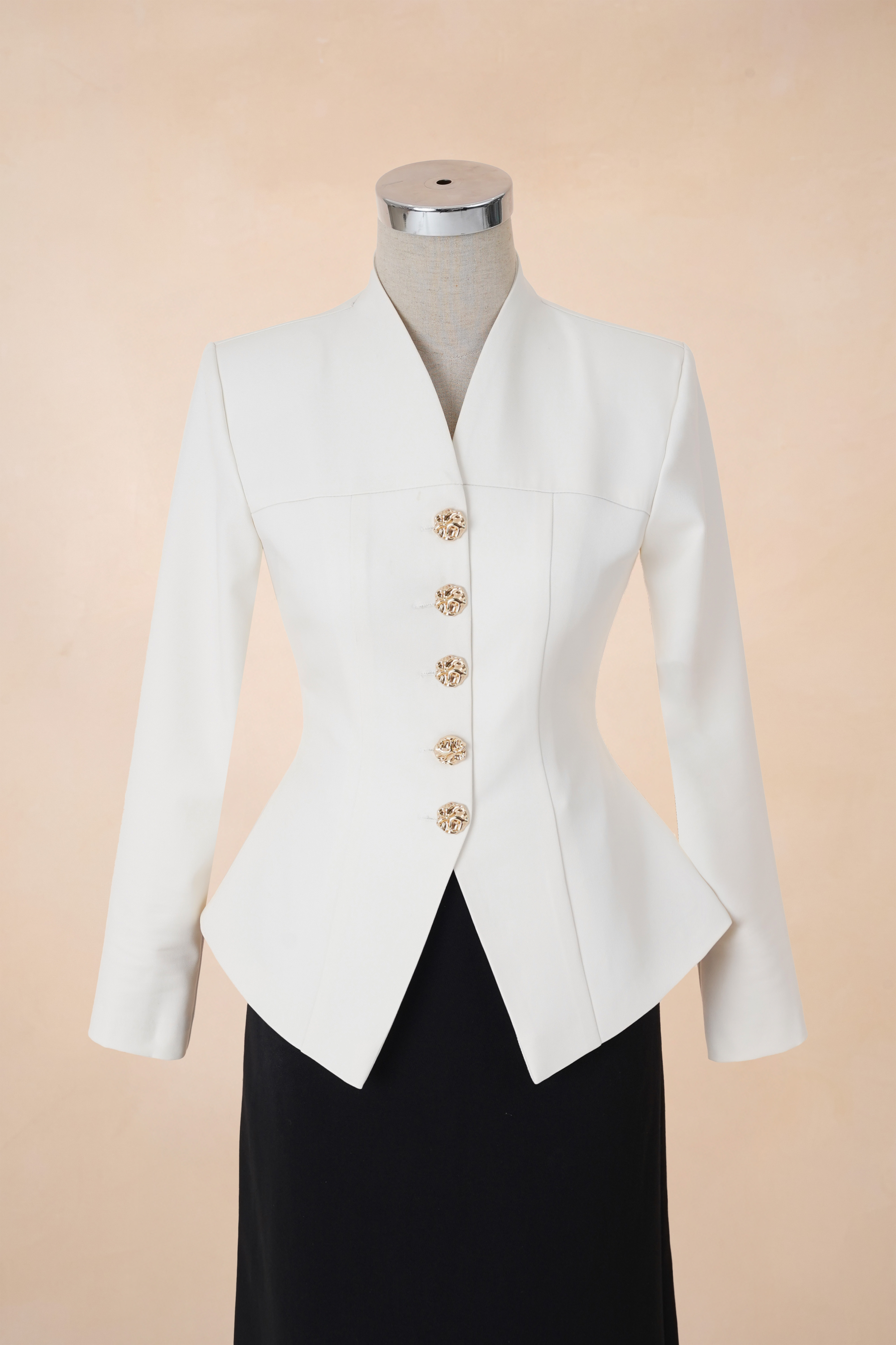 Áo Vest Dài Tay Cúc Đồng